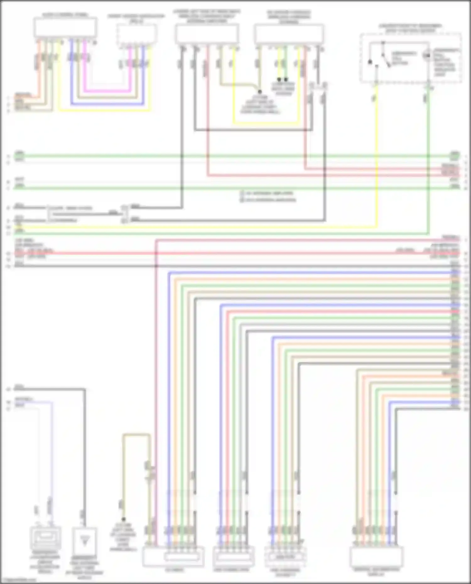 Wiring diagram usb connection for BMW 4 series G22/G23 (2020-2024) (1 of 6)