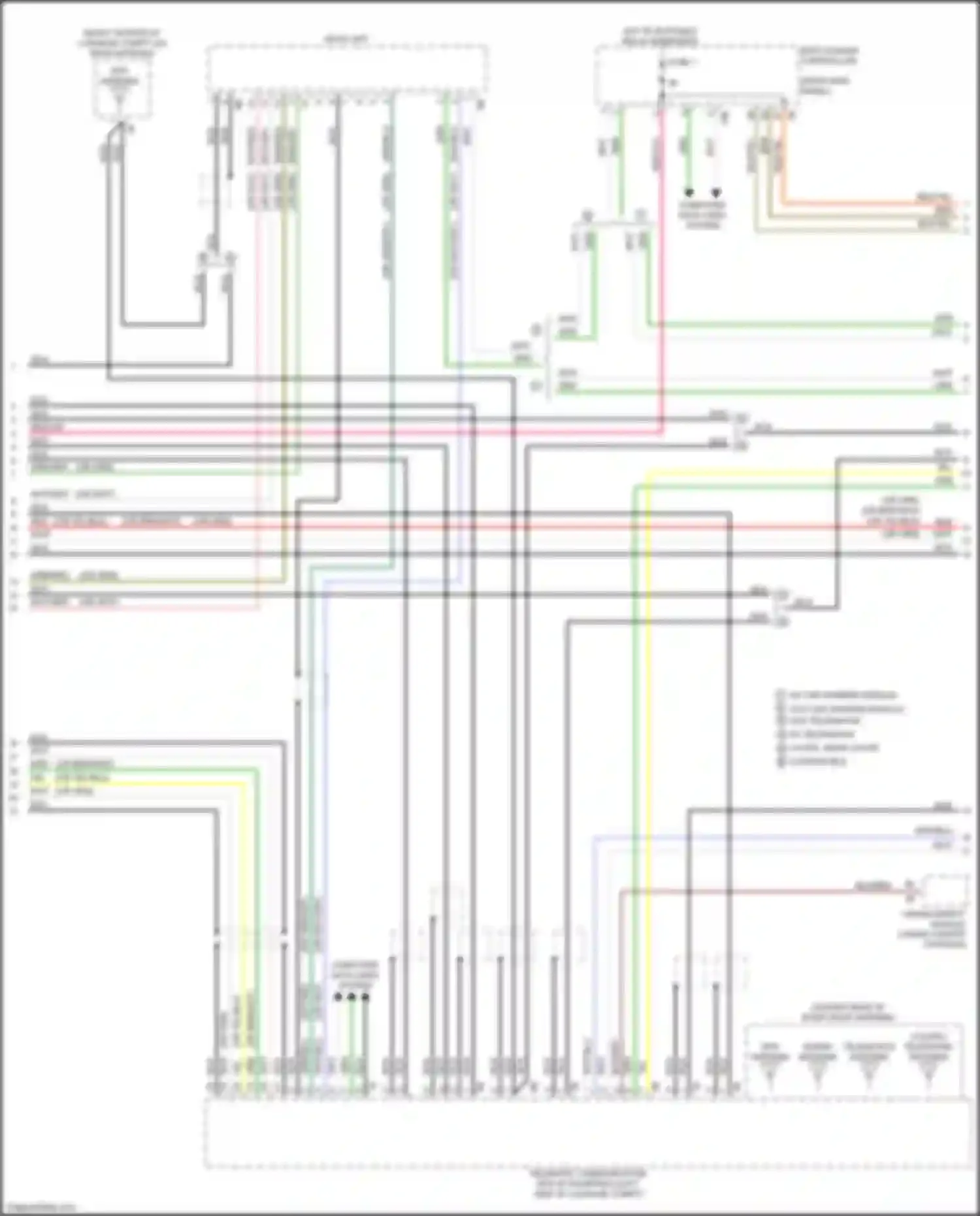 Wiring diagram w/ car sharing module for BMW 4 series G22/G23 (2020-2024) (2 of 7)