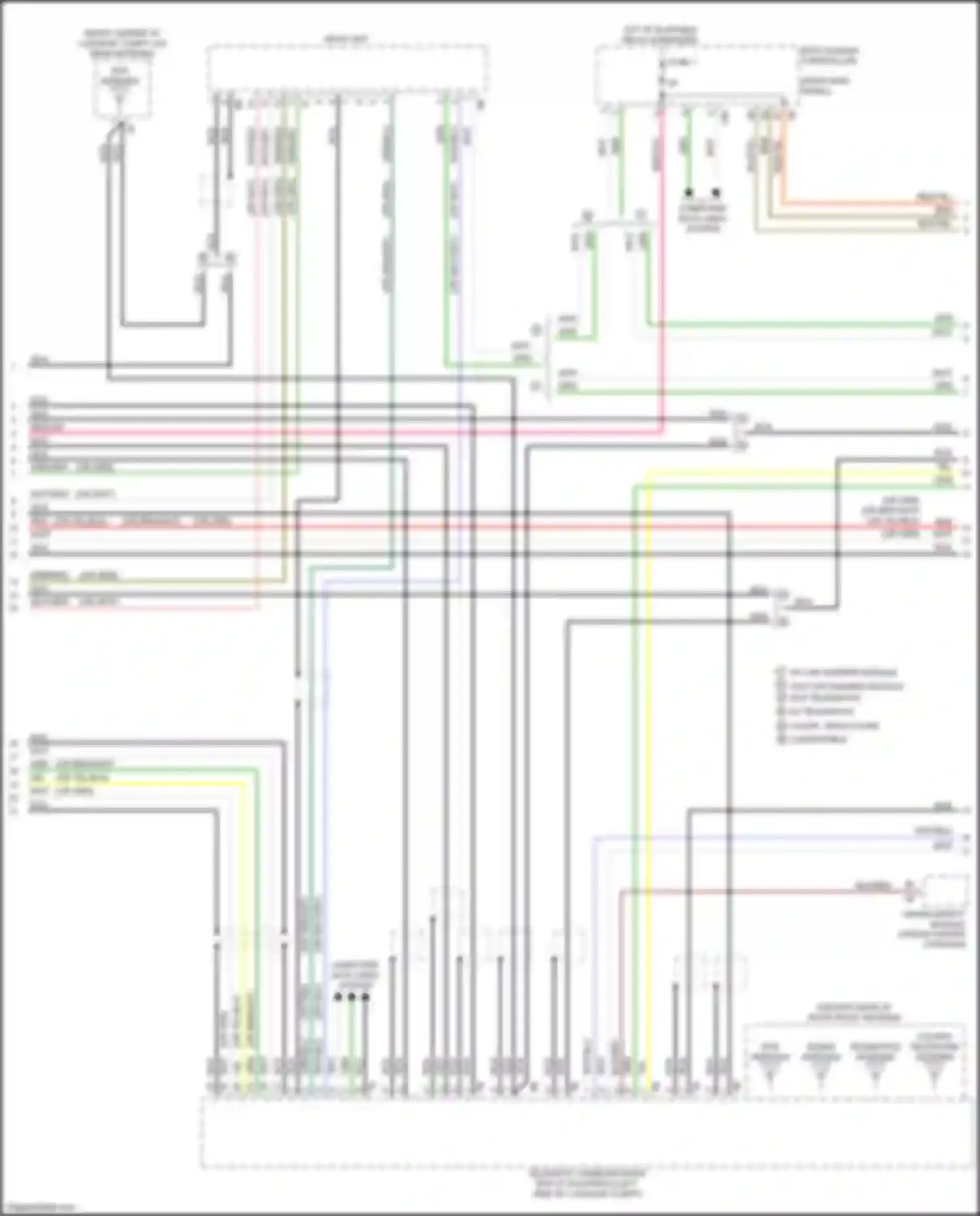 Wiring diagram w/o car sharing module w/o telematics for BMW 4 series G22/G23 (2020-2024) (3 of 6)
