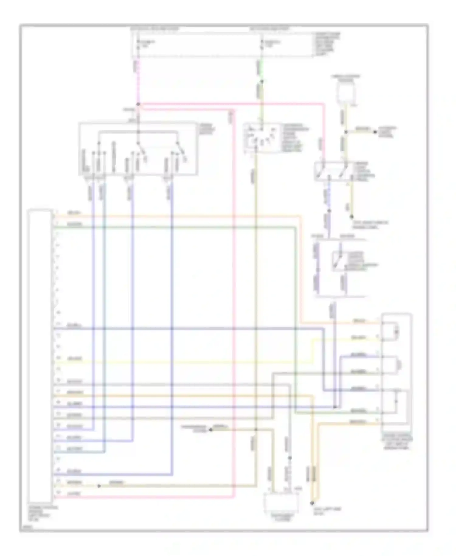 5 series BMW E34 (1988-1996): Cruise control circuit