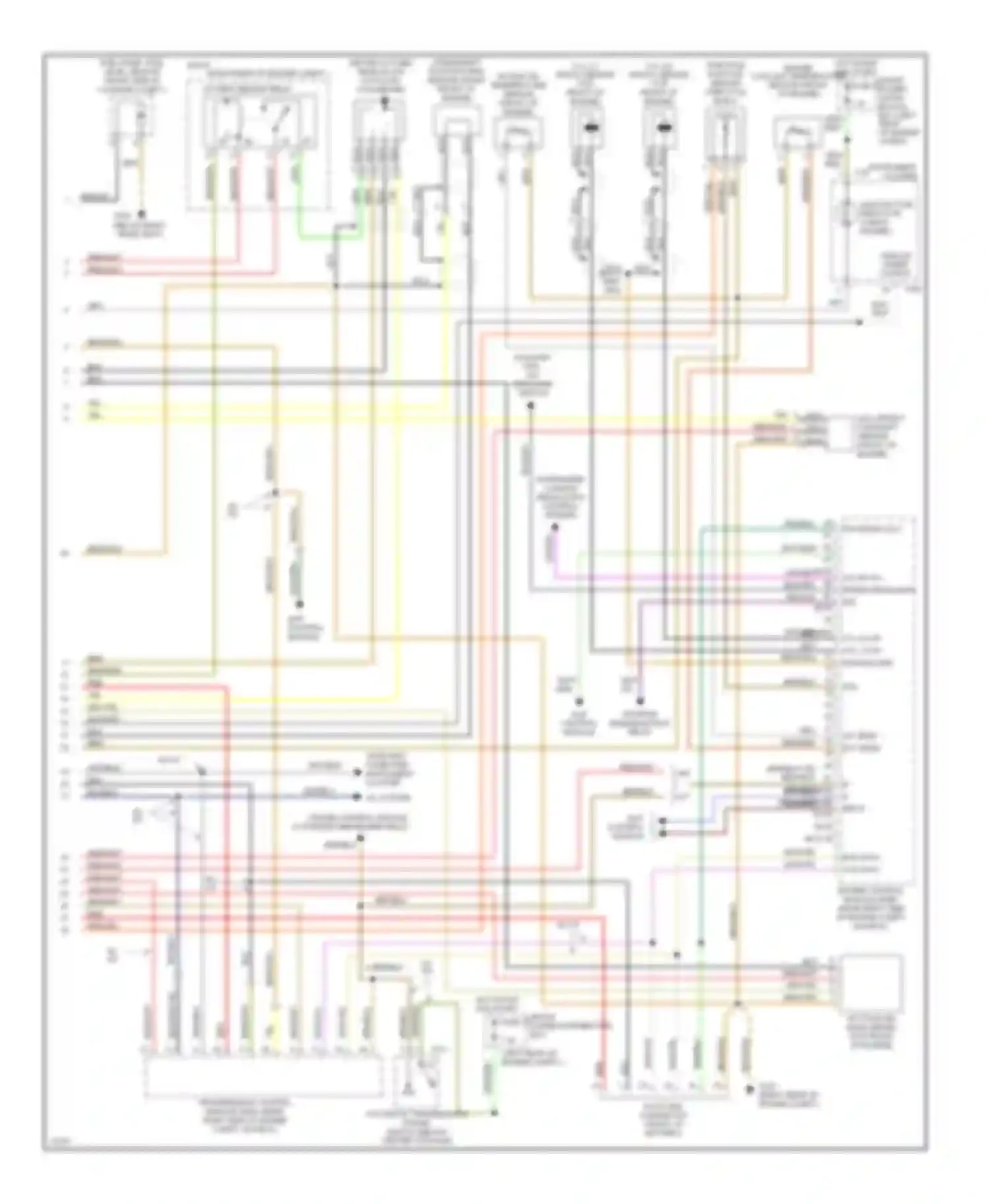 5 series BMW E34 (1988-1996): Wiring diagram engine performance 2.5ls (2 of 2)