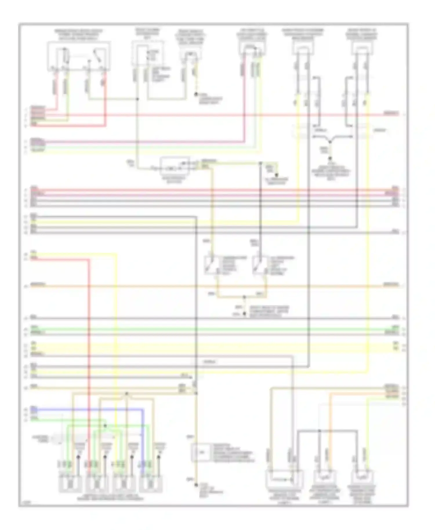 5 series BMW E34 (1988-1996): Wiring diagram engine performance 4.0ls, early production (2 of 3)