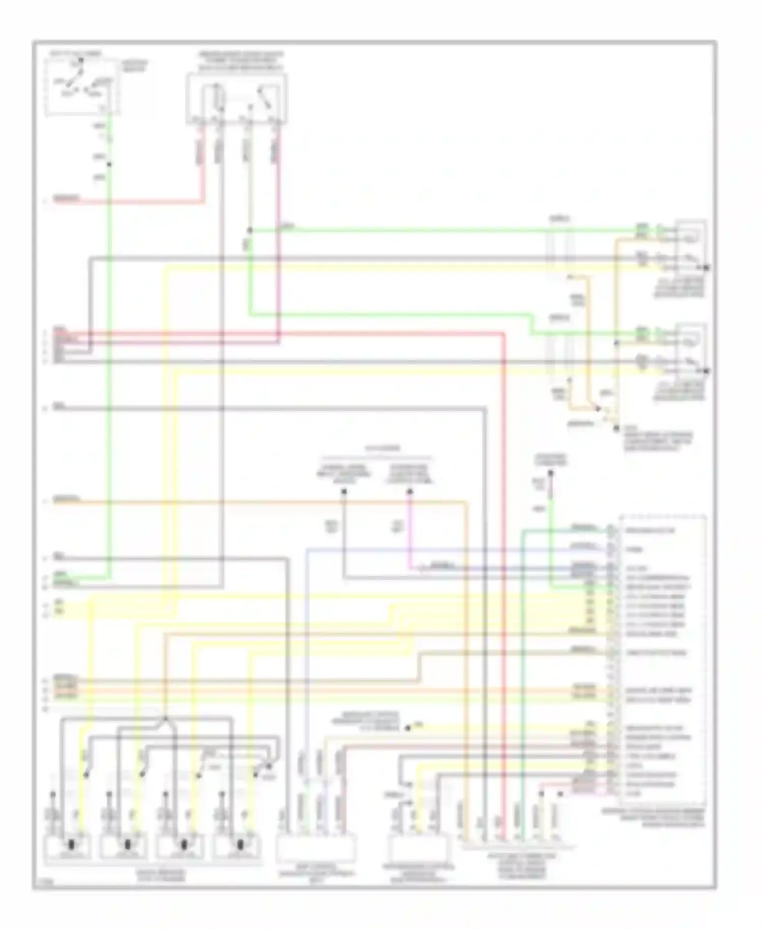 5 series BMW E34 (1988-1996): Wiring diagram engine performance 4.0ls, early production (3 of 3)