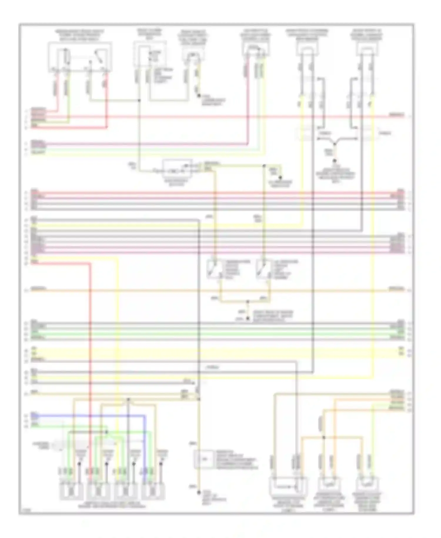 5 series BMW E34 (1988-1996): Wiring diagram engine performance 4.0ls, late production (2 of 3)