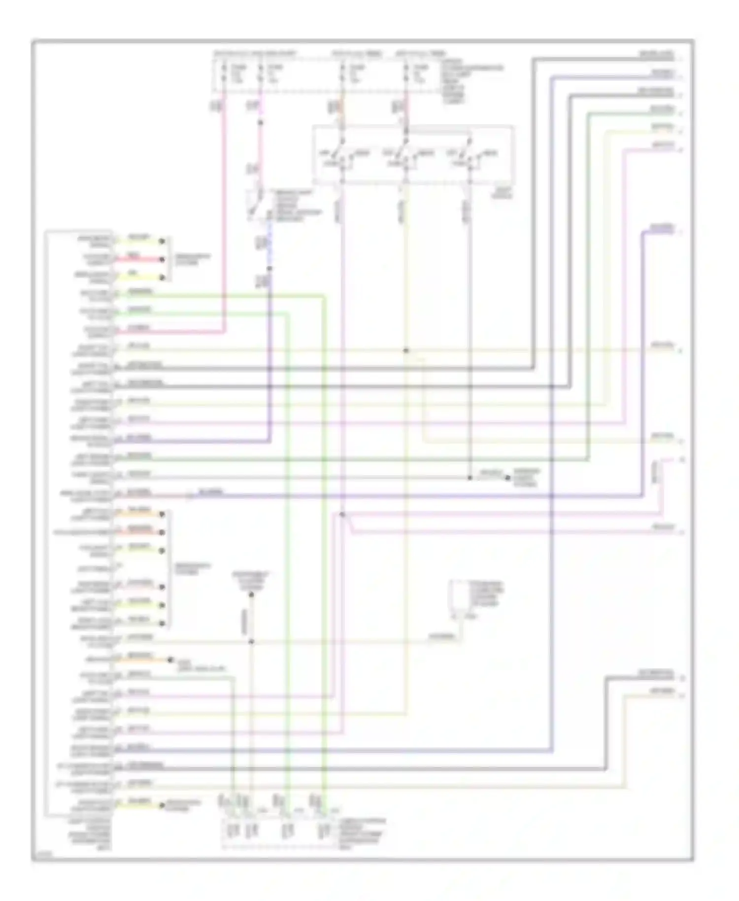 5 series BMW E34 (1988-1996): Exterior light circuit, usa (1 of 3)