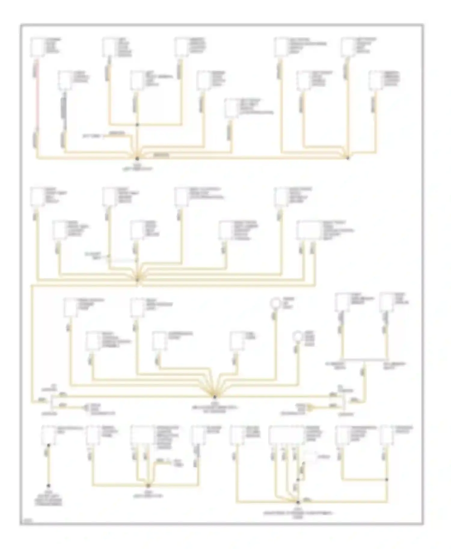 5 series BMW E34 (1988-1996): Ground distribution circuit (2 of 6)