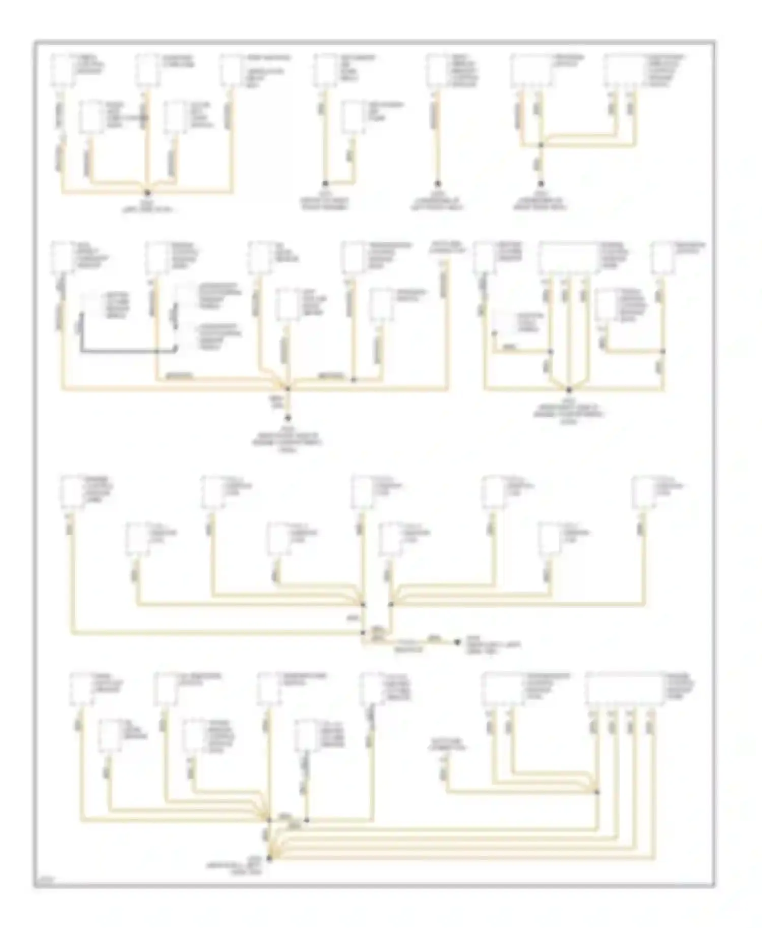 5 series BMW E34 (1988-1996): Ground distribution circuit (6 of 6)
