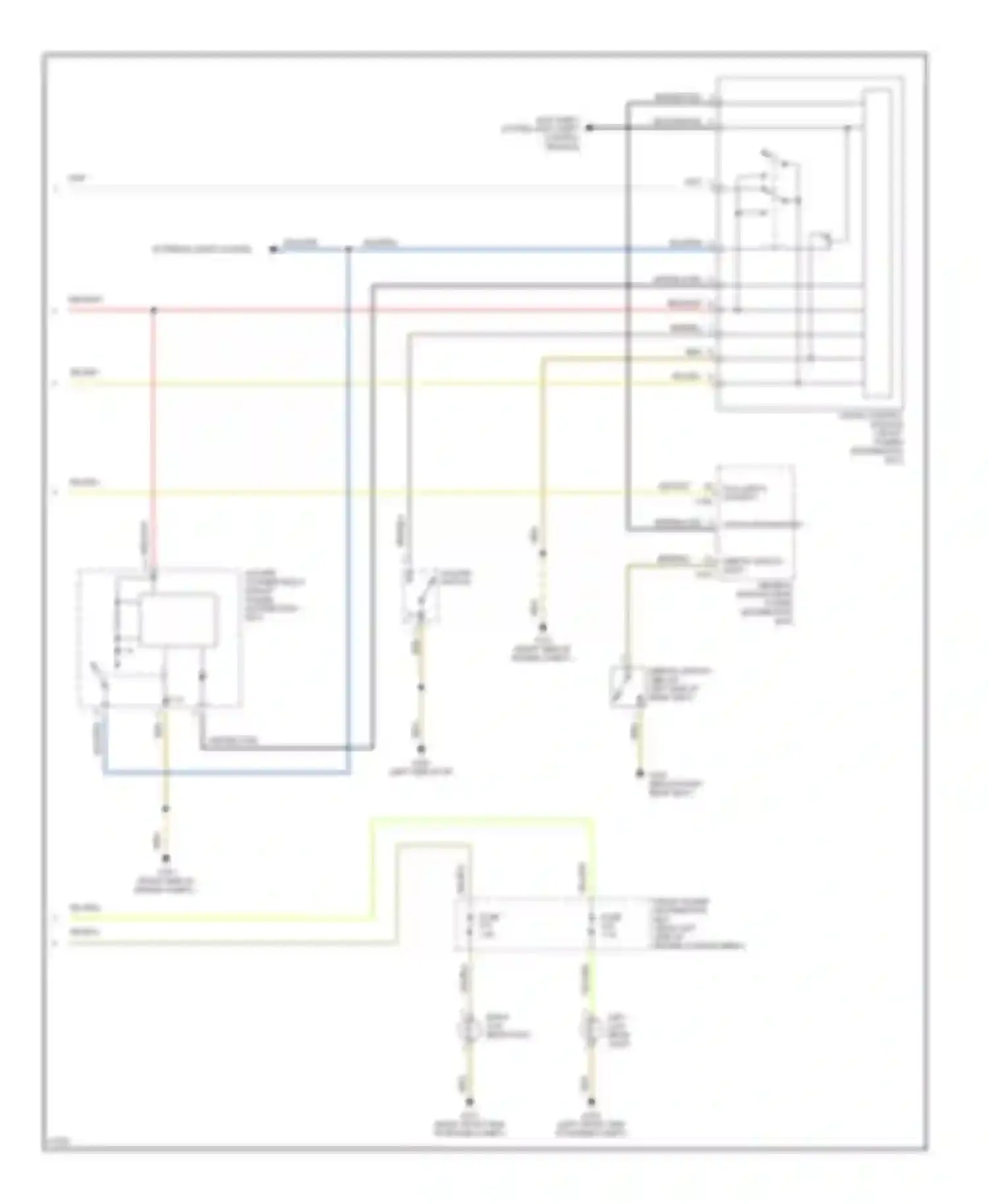 5 series BMW E34 (1988-1996): Headlight circuit, with drl (2 of 2)