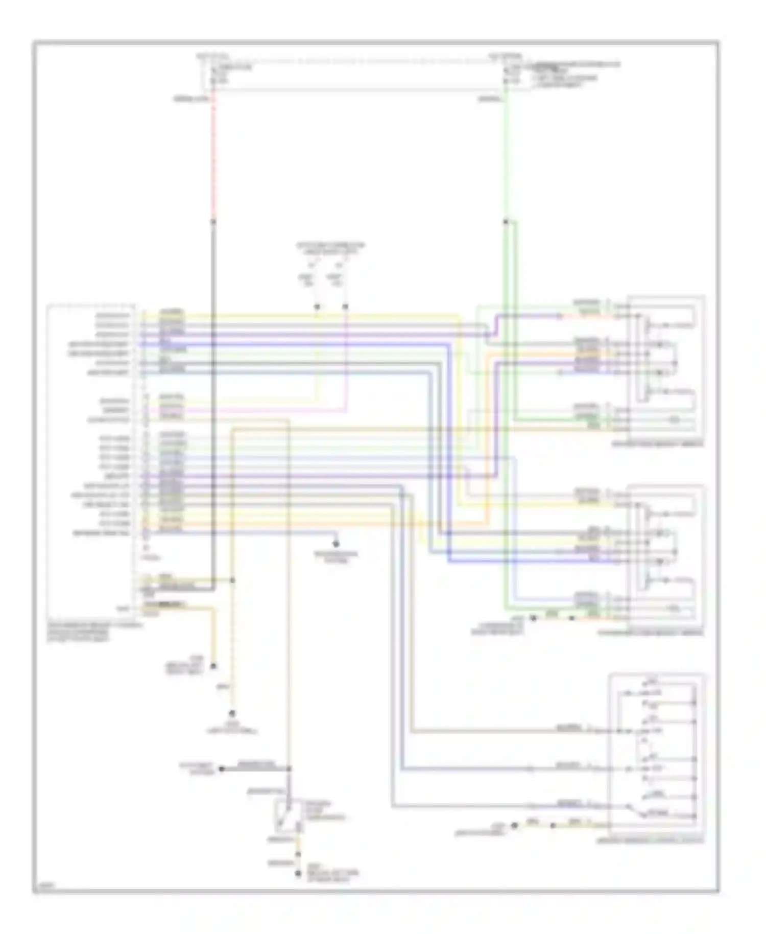 5 series BMW E34 (1988-1996): Memory mirrors circuit