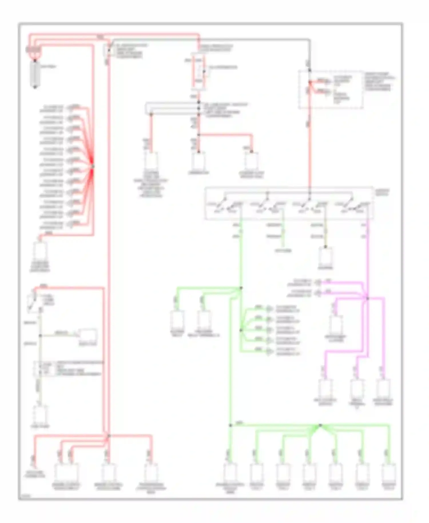 5 series BMW E34 (1988-1996): Power distribution circuit (1 of 5)