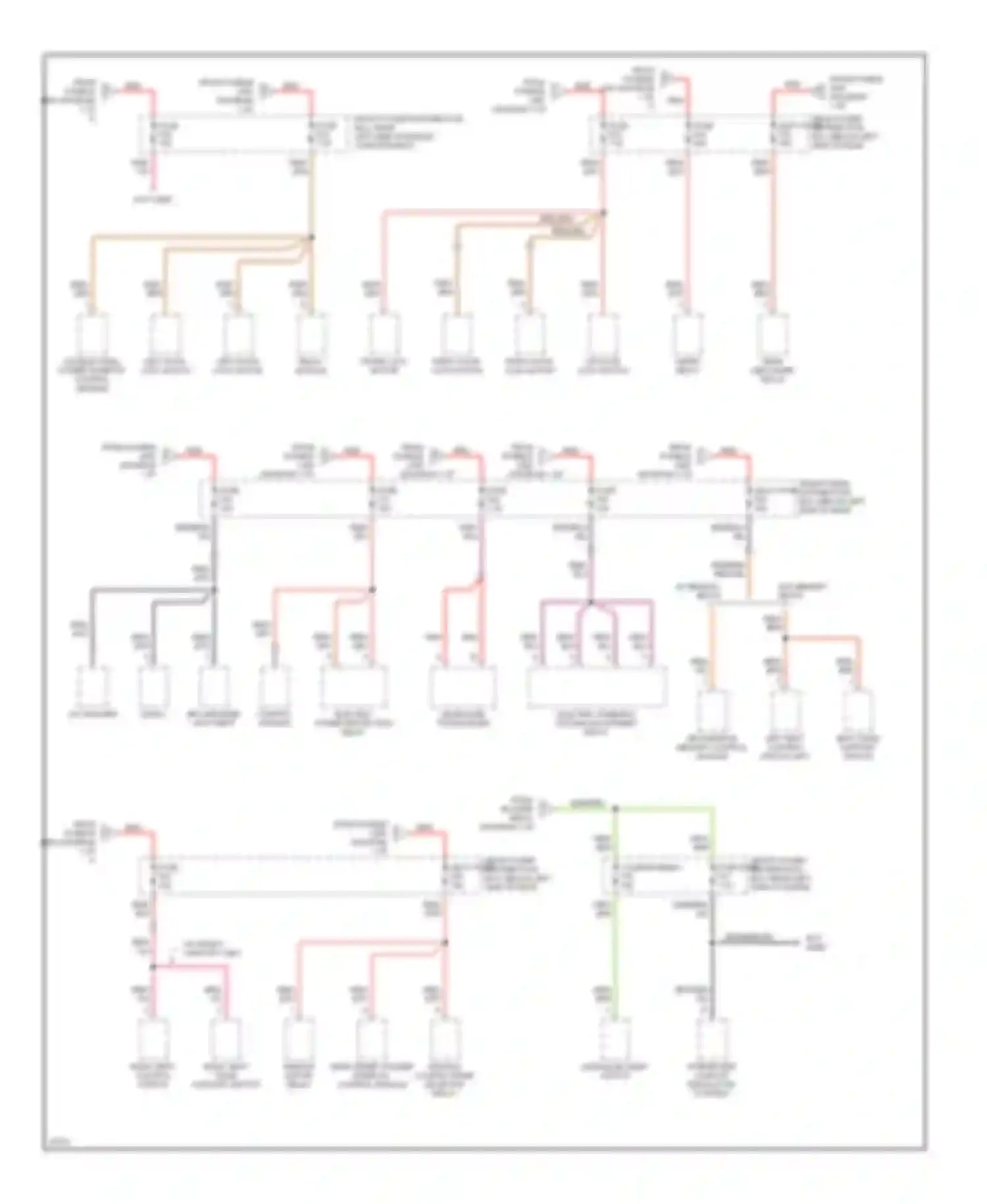 5 series BMW E34 (1988-1996): Power distribution circuit (3 of 5)