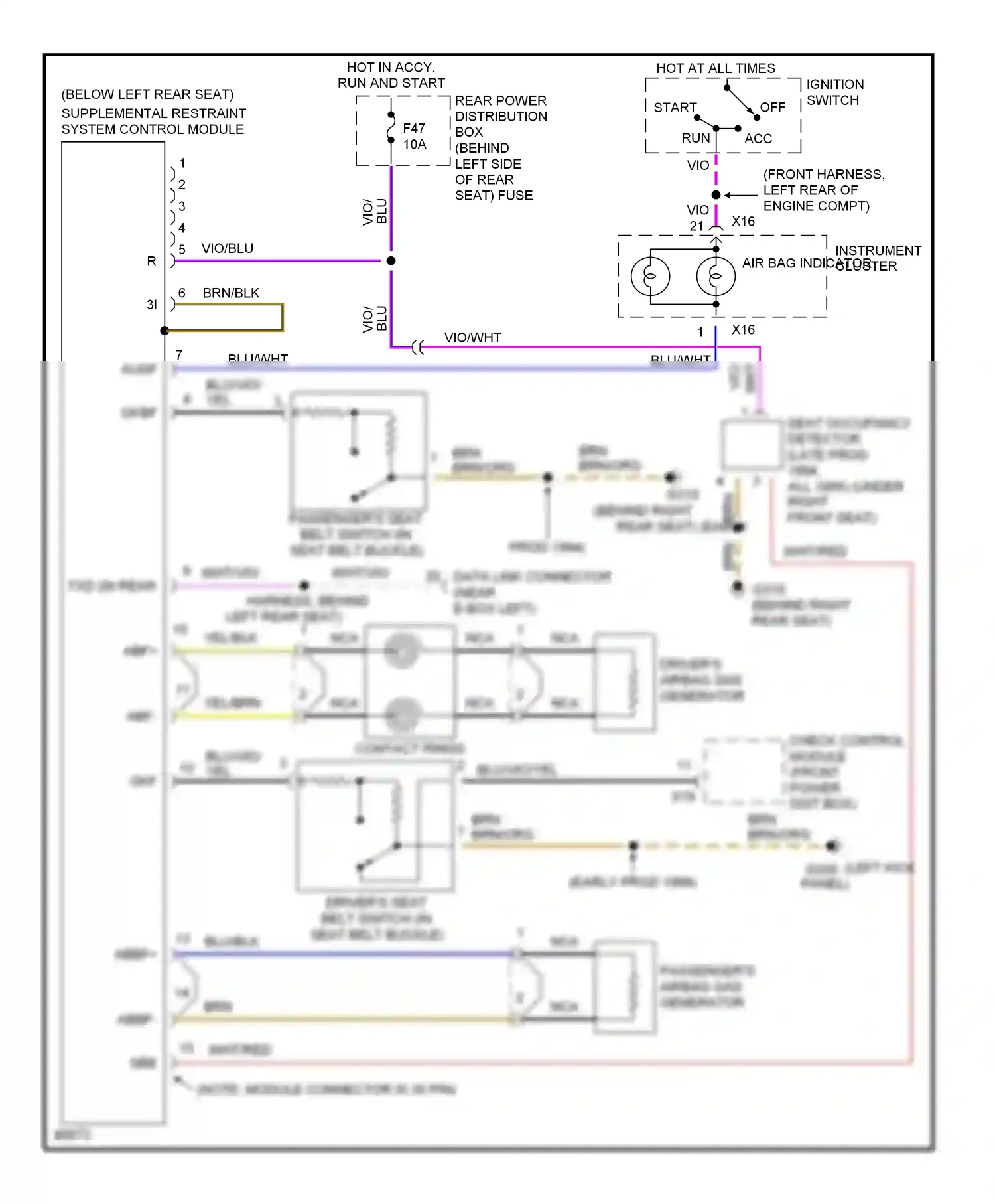 Wiring diagram abbf- for BMW 5 series E34 (1988-1996) (1 of 1)