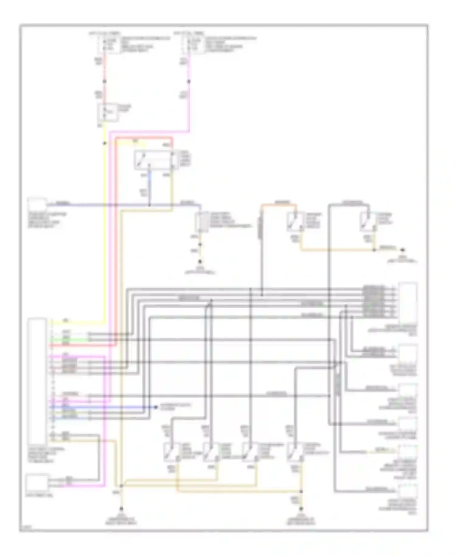 Wiring diagram blk/red for BMW 5 series E34 (1988-1996) (2 of 18)