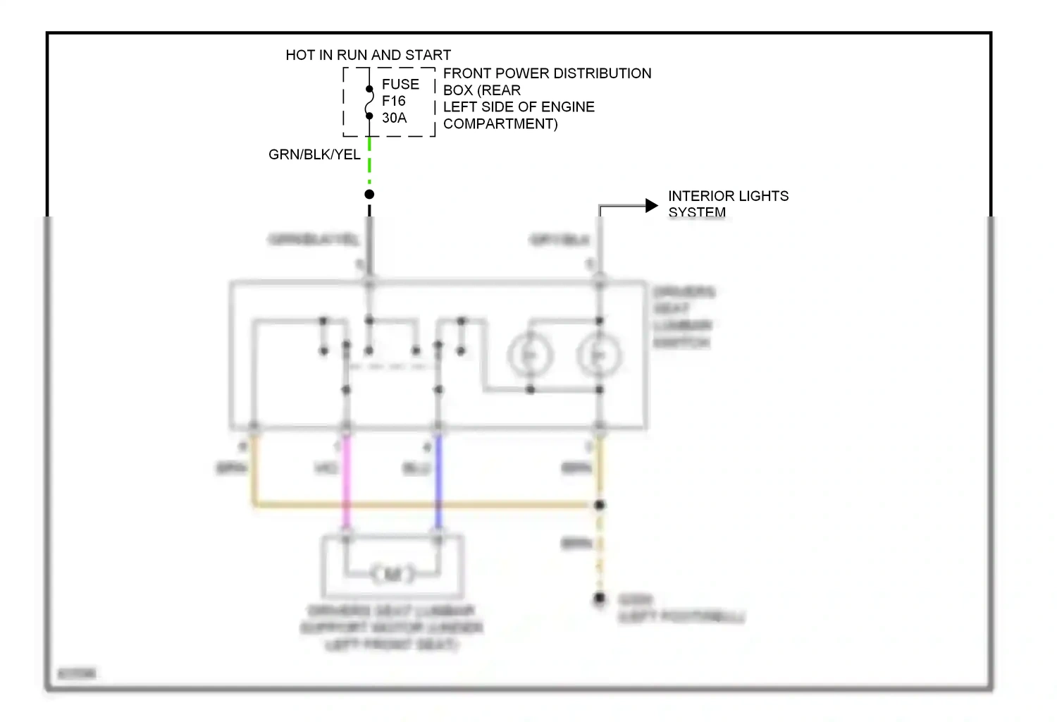 Wiring diagram blu for BMW 5 series E34 (1988-1996) (13 of 35)