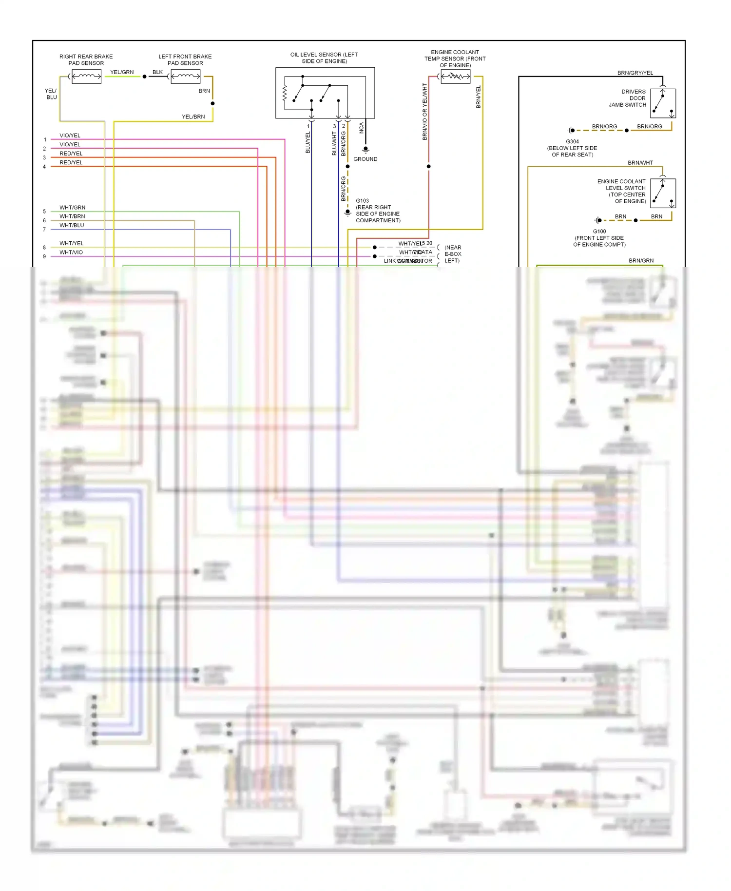 Wiring diagram blu for BMW 5 series E34 (1988-1996) (12 of 35)