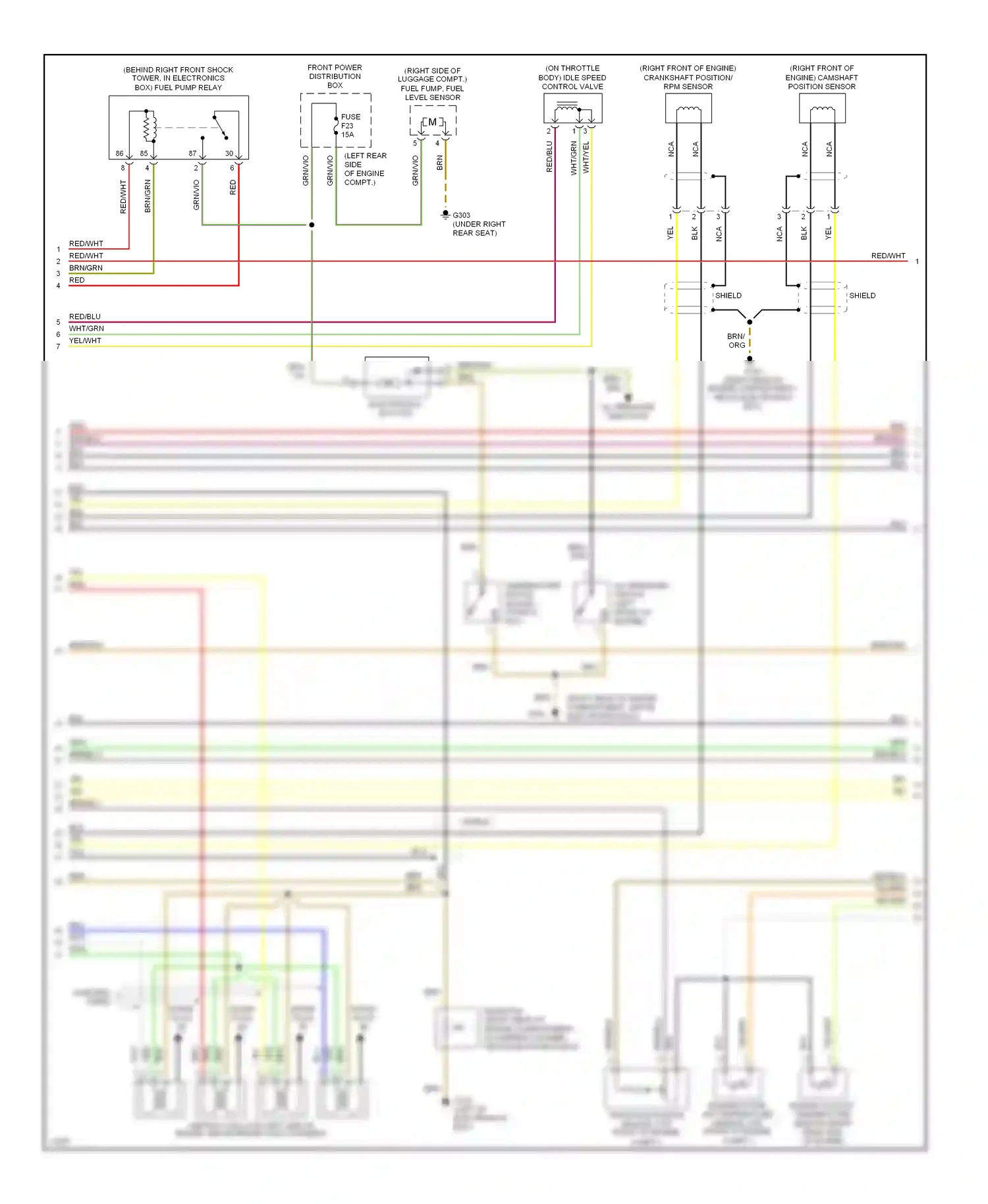 Wiring diagram blu for BMW 5 series E34 (1988-1996) (33 of 35)