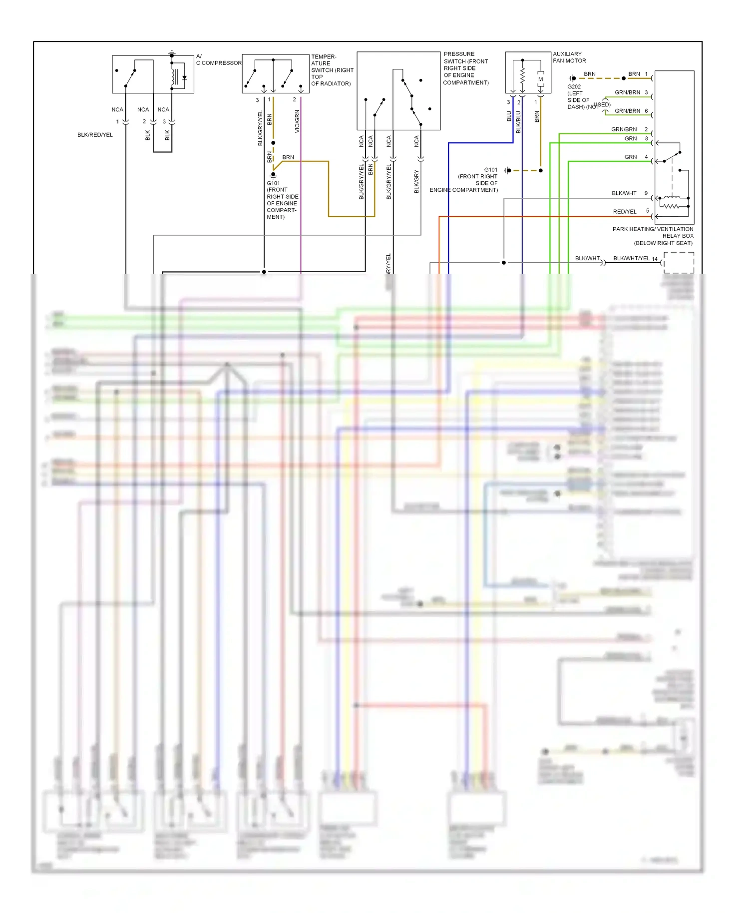 Wiring diagram blu/grn for BMW 5 series E34 (1988-1996) (1 of 17)
