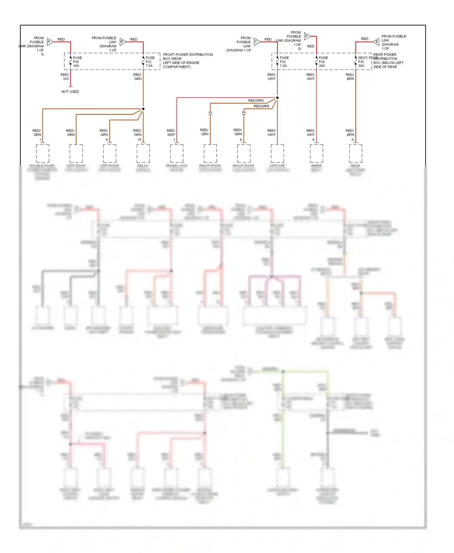 Wiring diagram cd changer for BMW 5 series E34 (1988-1996) (2 of 3)