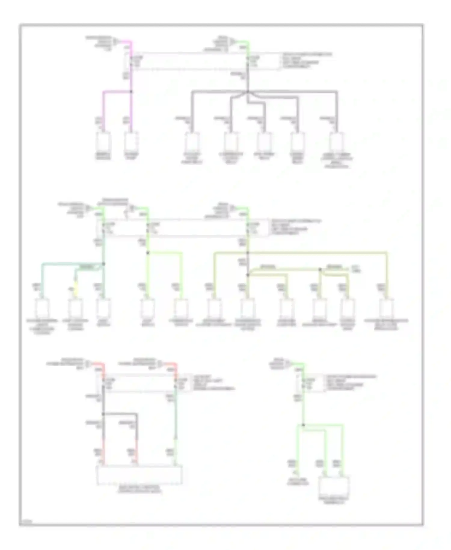 Wiring diagram combination switch for BMW 5 series E34 (1988-1996) (2 of 2)
