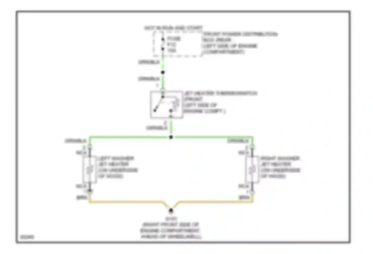 Wiring diagram hot in run and start for BMW 5 series E34 (1988-1996) (12 of 17)