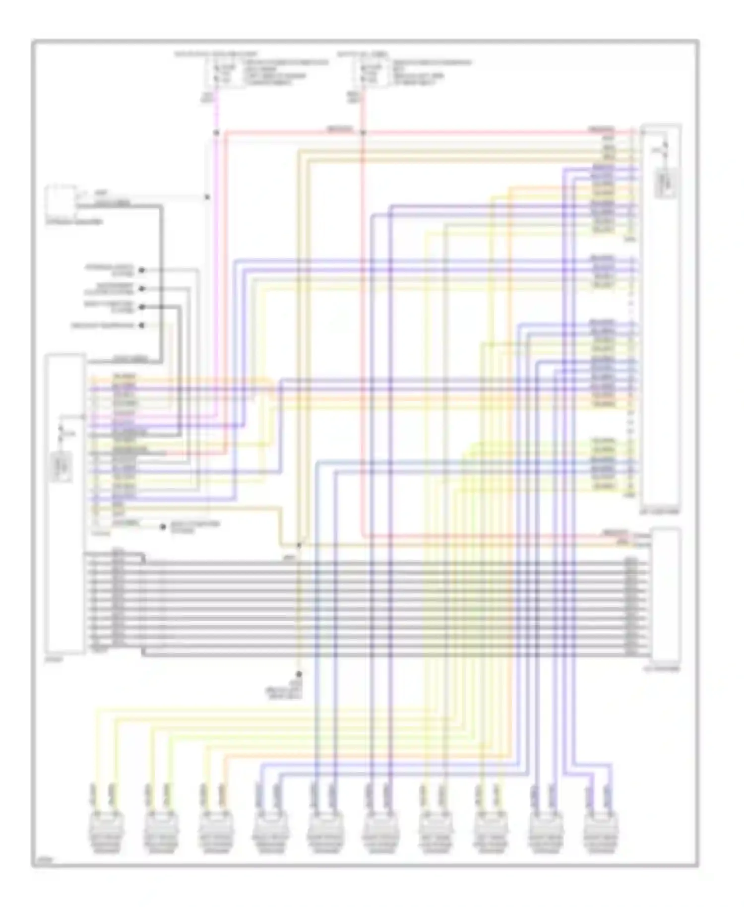 Wiring diagram instrument cluster system for BMW 5 series E34 (1988-1996) (4 of 6)