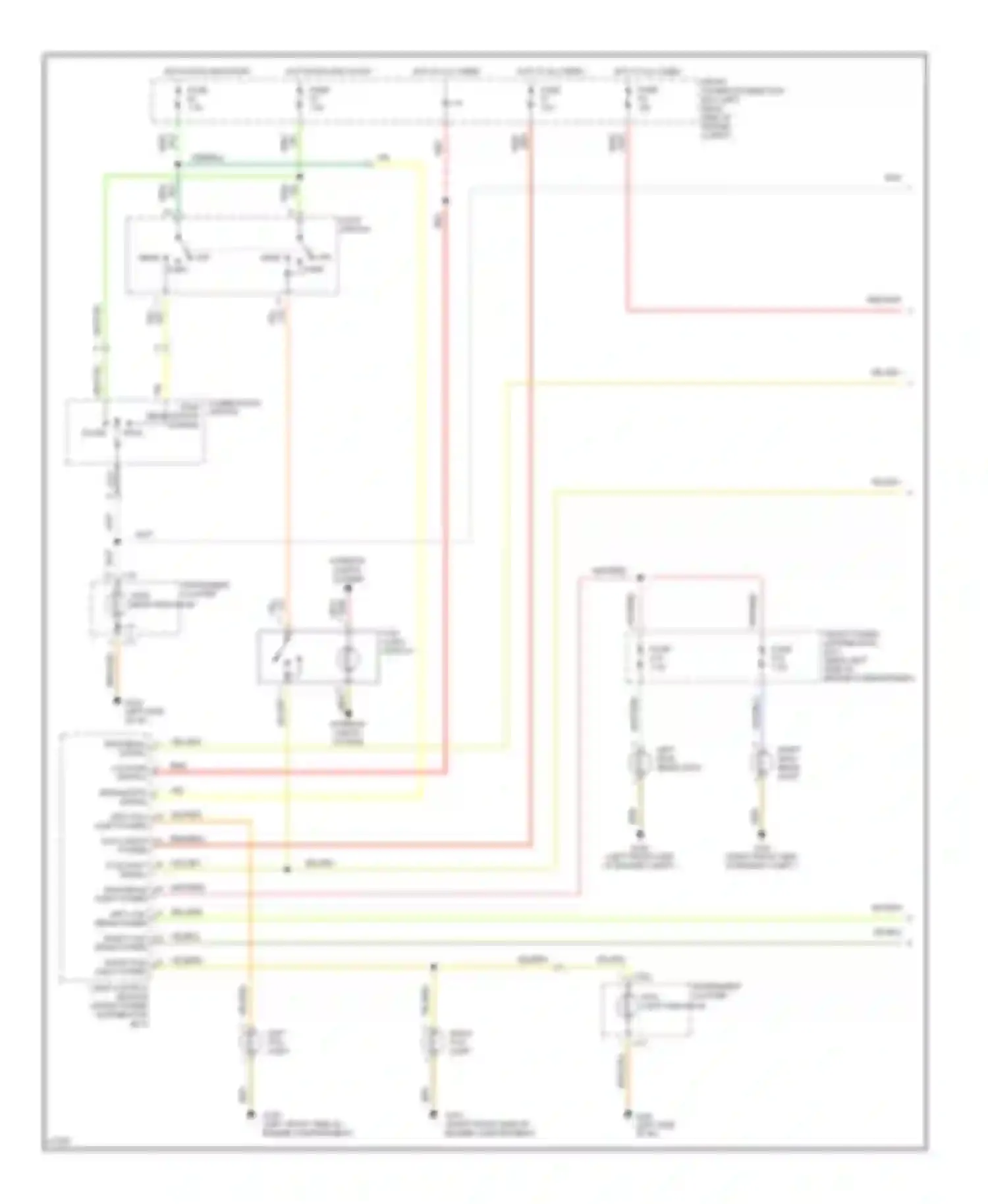 Wiring diagram left fog light for BMW 5 series E34 (1988-1996) (2 of 3)