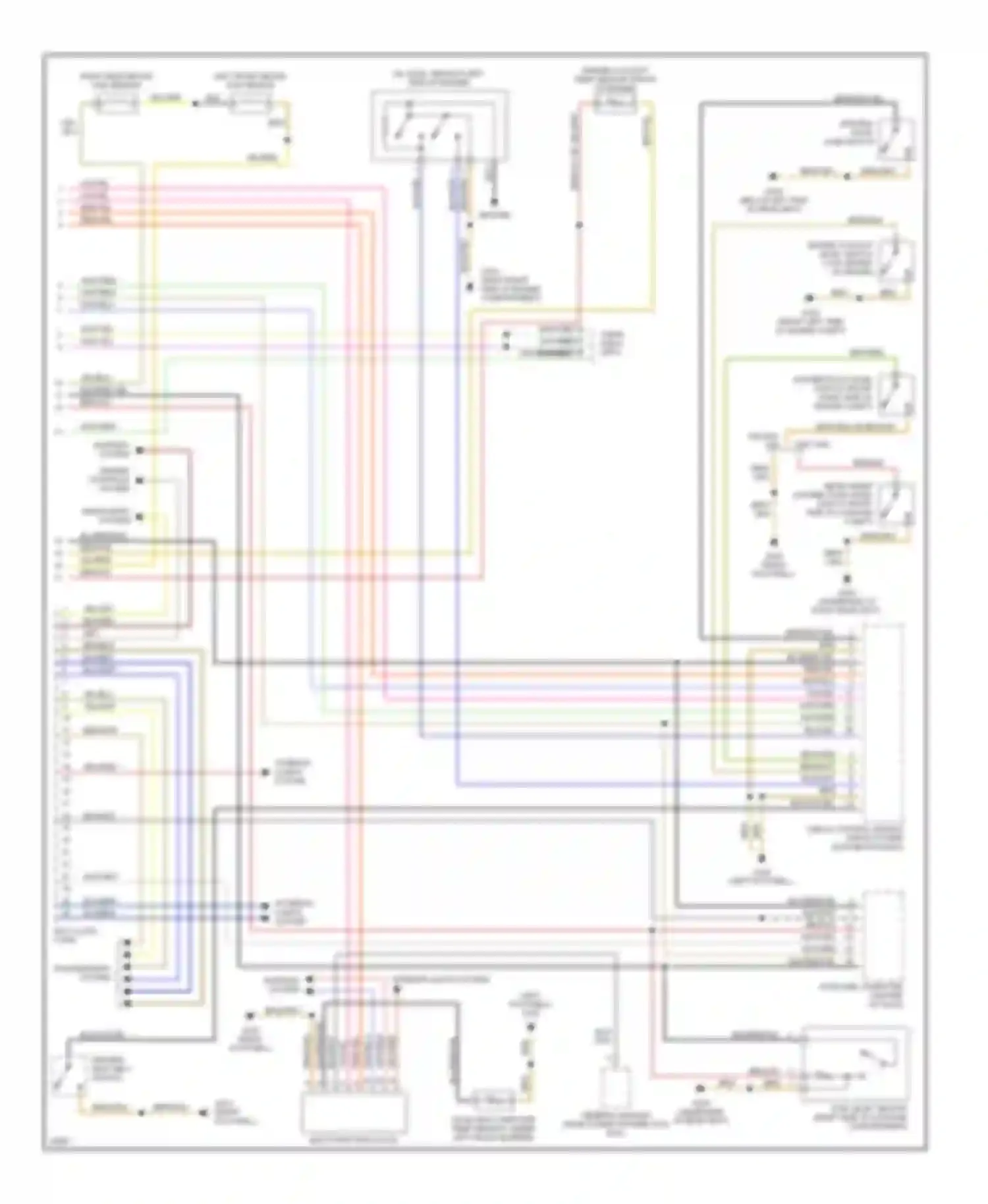 Wiring diagram multi- function clock for BMW 5 series E34 (1988-1996) (1 of 1)