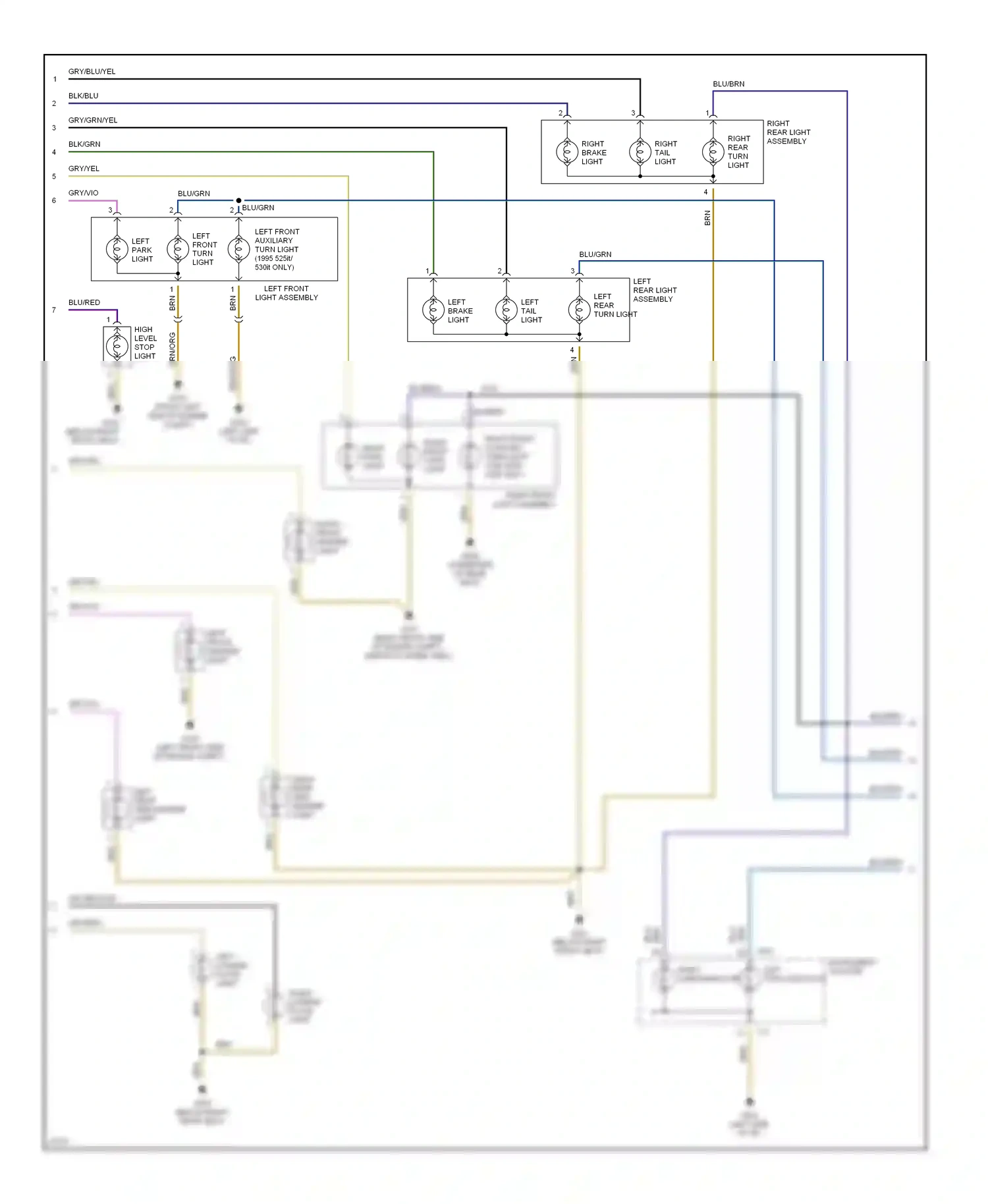Wiring diagram nca for BMW 5 series E34 (1988-1996) (11 of 51)