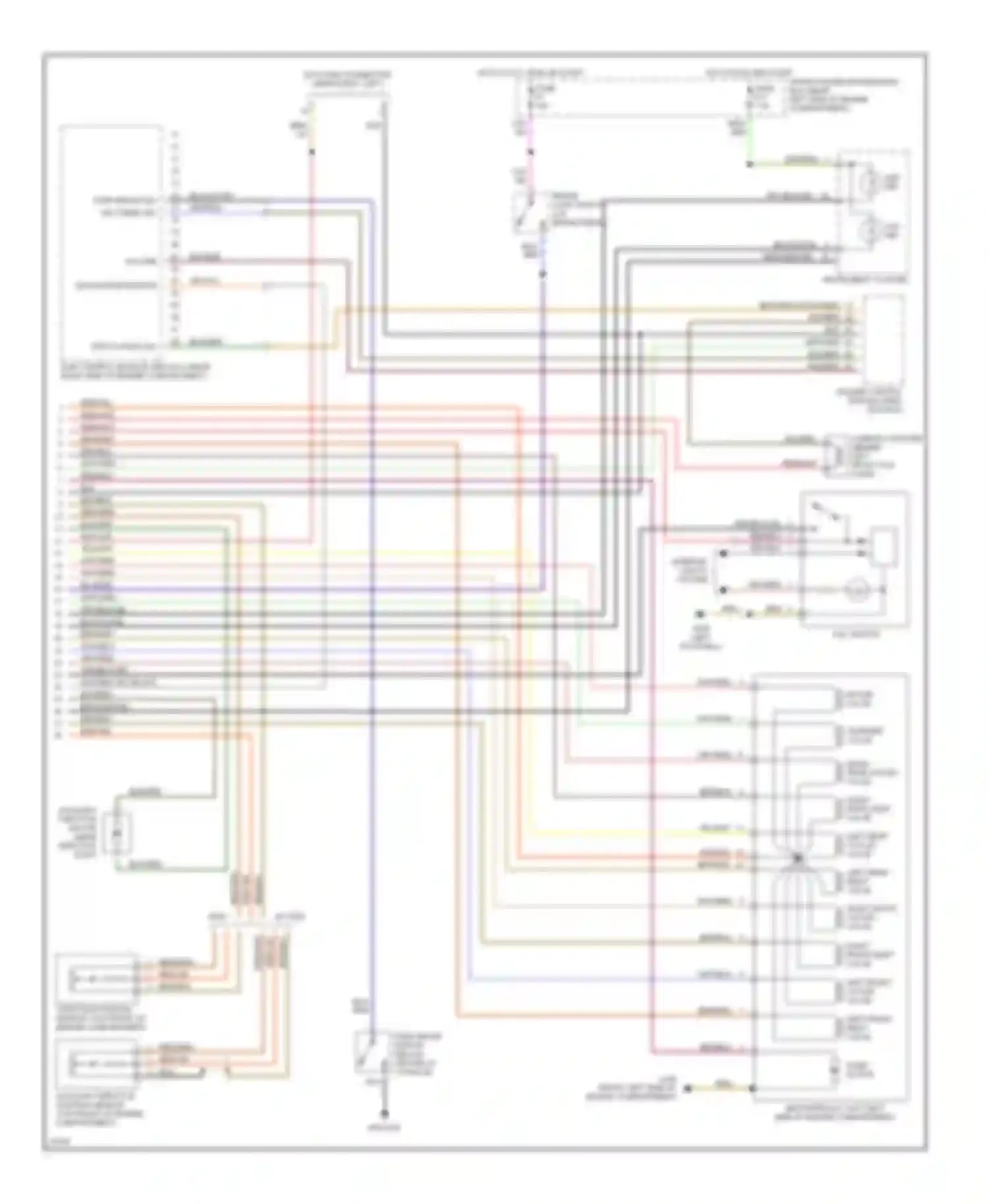 Wiring diagram park brake sig ign timing sig for BMW 5 series E34 (1988-1996) (1 of 1)
