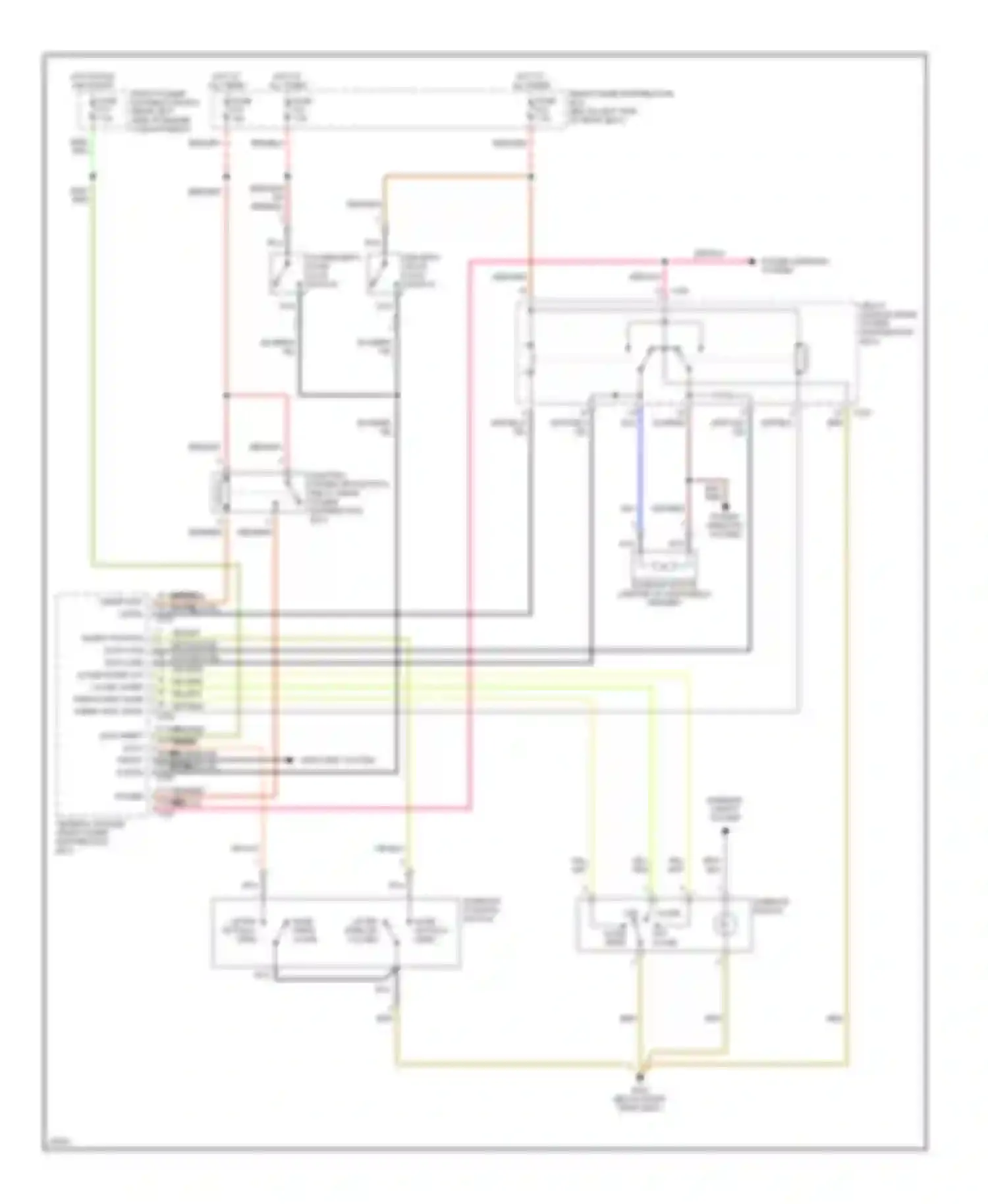 Wiring diagram slide or fully open lifted open or closed for BMW 5 series E34 (1988-1996) (1 of 1)
