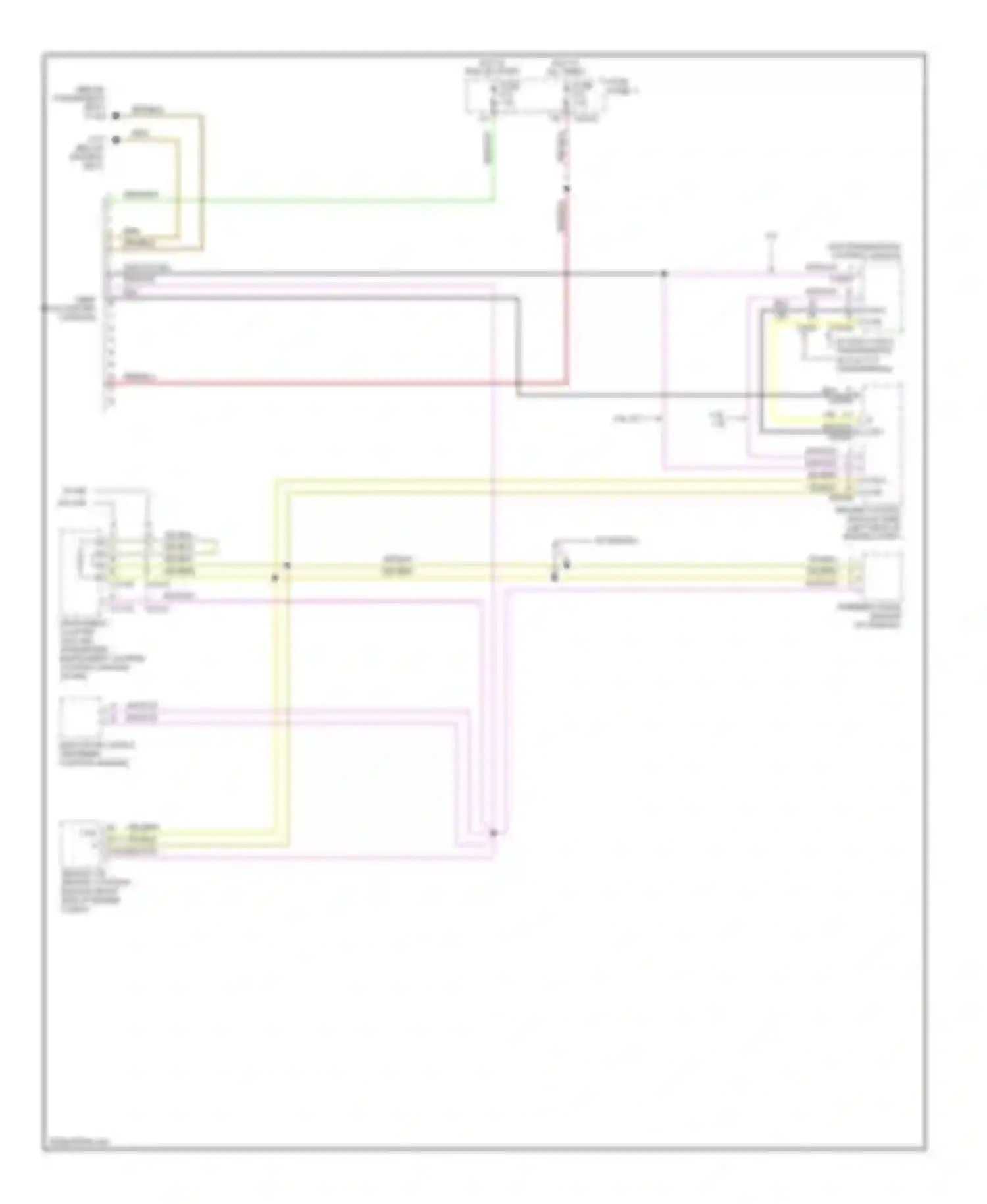 5 series BMW E39 facelift (2000-2004): Data link connector circuit