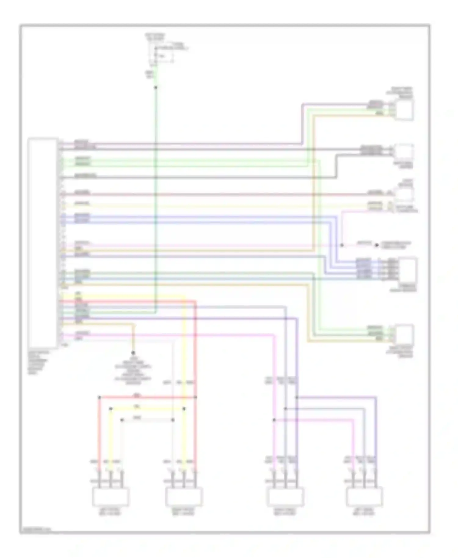 5 series BMW E39 facelift (2000-2004): Electronic damper control circuit
