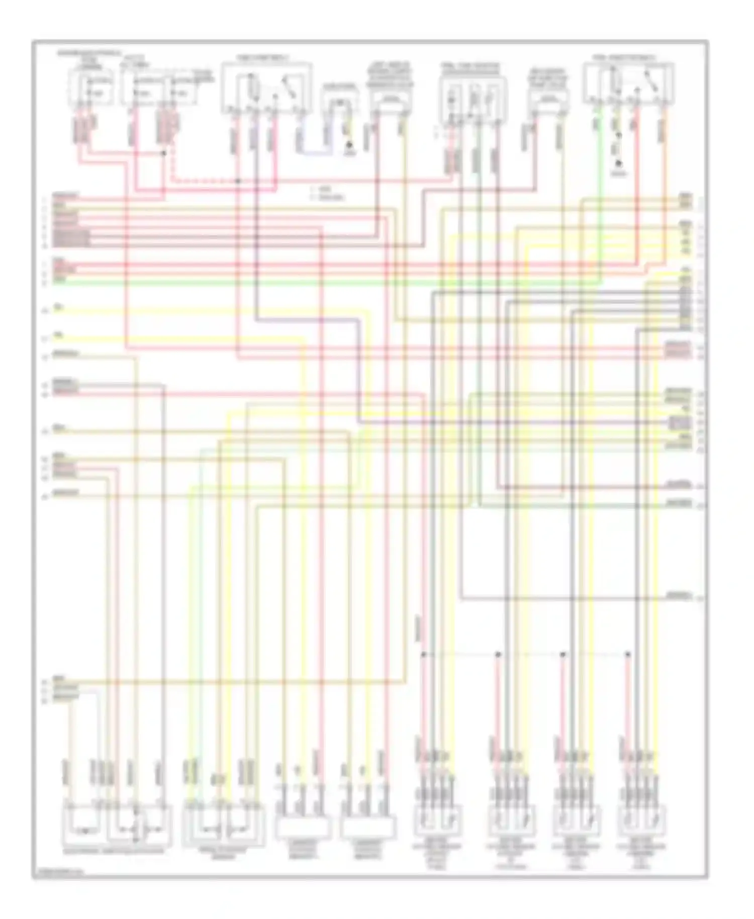 5 series BMW E39 facelift (2000-2004): Wiring diagram engine performance 3.0l (2 of 3)