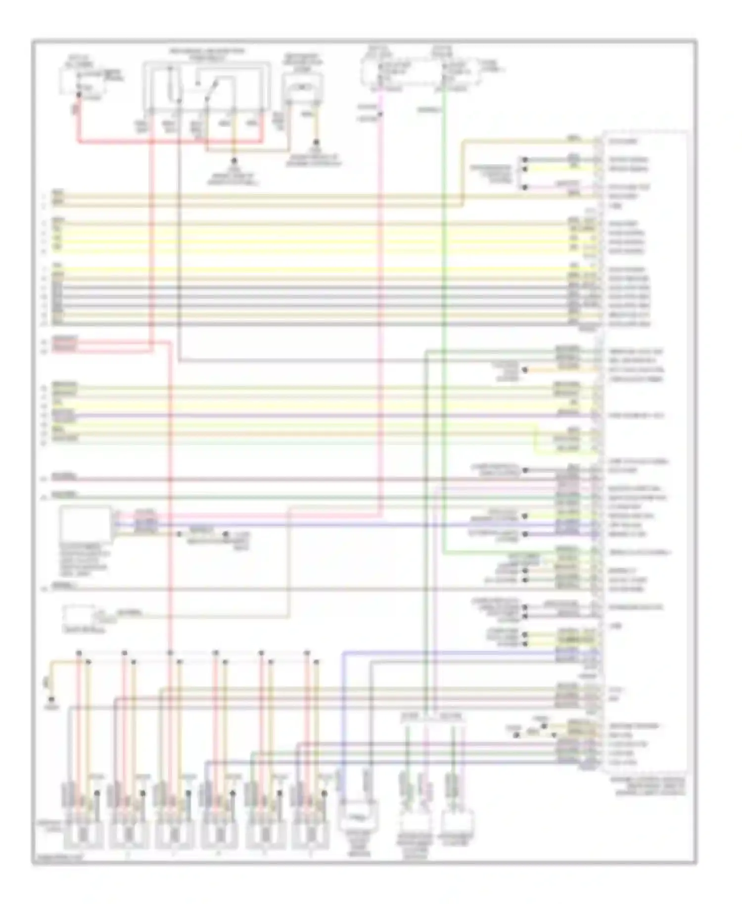 5 series BMW E39 facelift (2000-2004): Wiring diagram engine performance 3.0l (3 of 3)