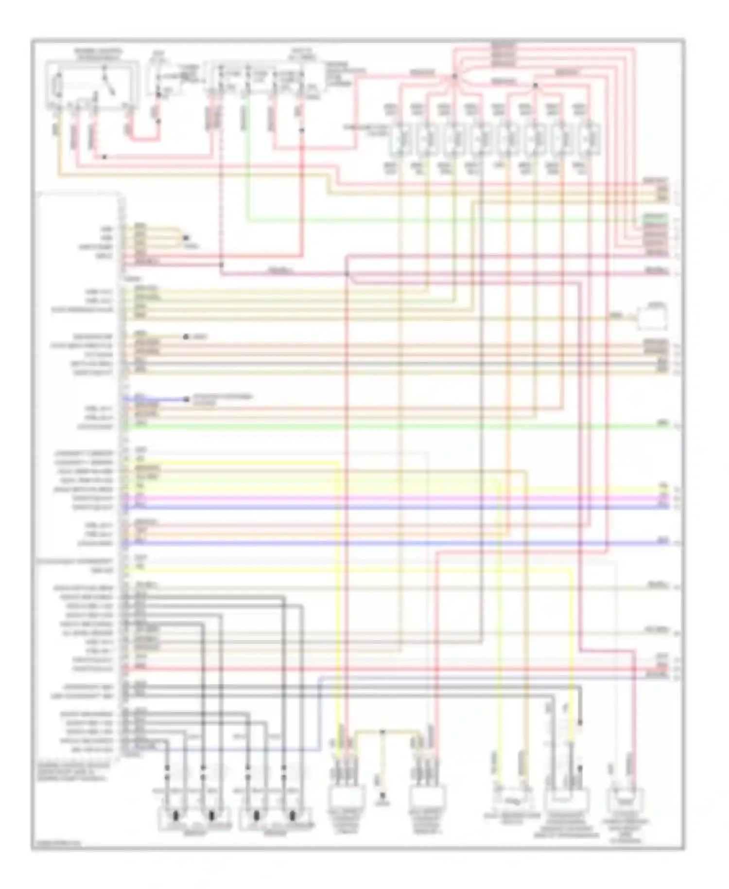 5 series BMW E39 facelift (2000-2004): Wiring diagram engine performance 4.4l (1 of 4)