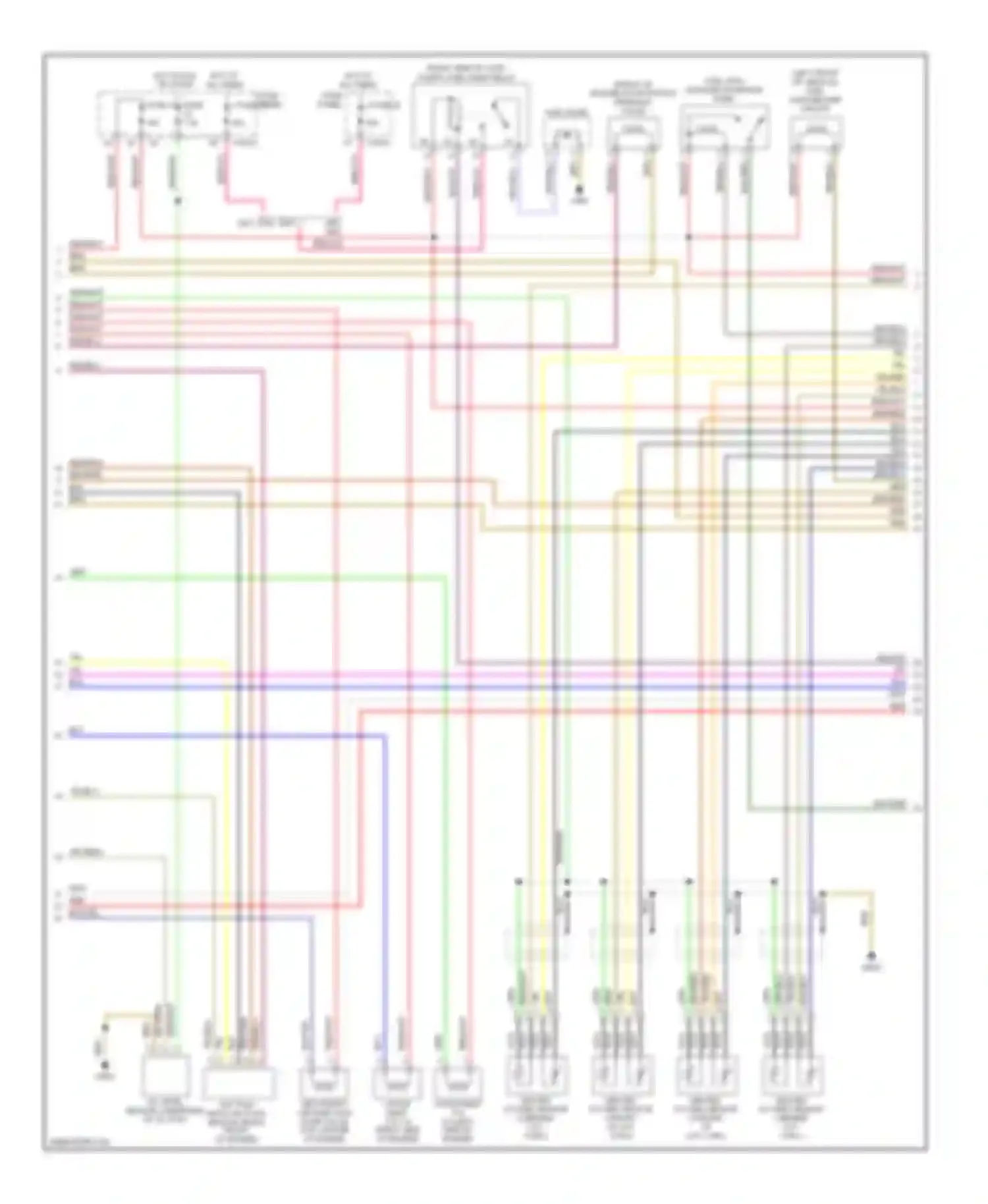 5 series BMW E39 facelift (2000-2004): Wiring diagram engine performance 4.4l (2 of 4)