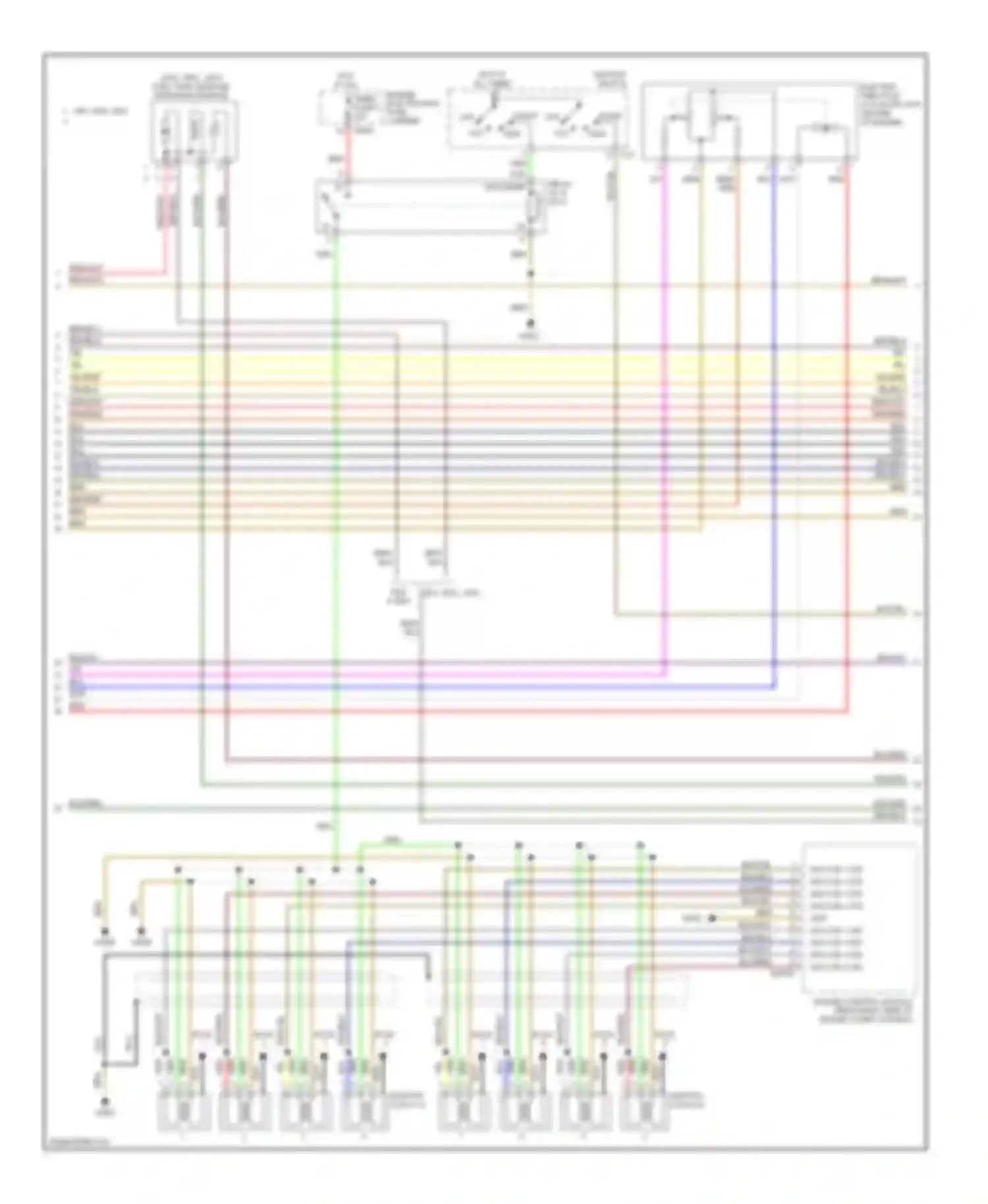 5 series BMW E39 facelift (2000-2004): Wiring diagram engine performance 4.4l (3 of 4)