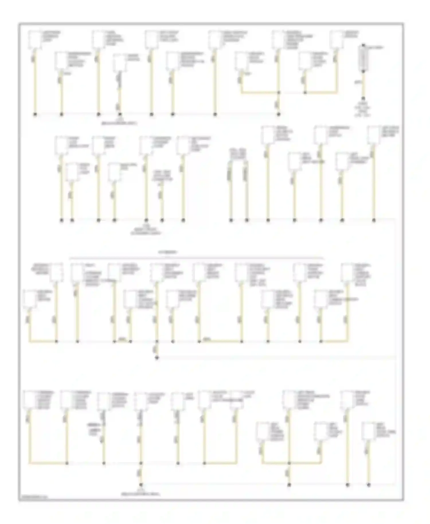 5 series BMW E39 facelift (2000-2004): Ground distribution circuit (1 of 6)