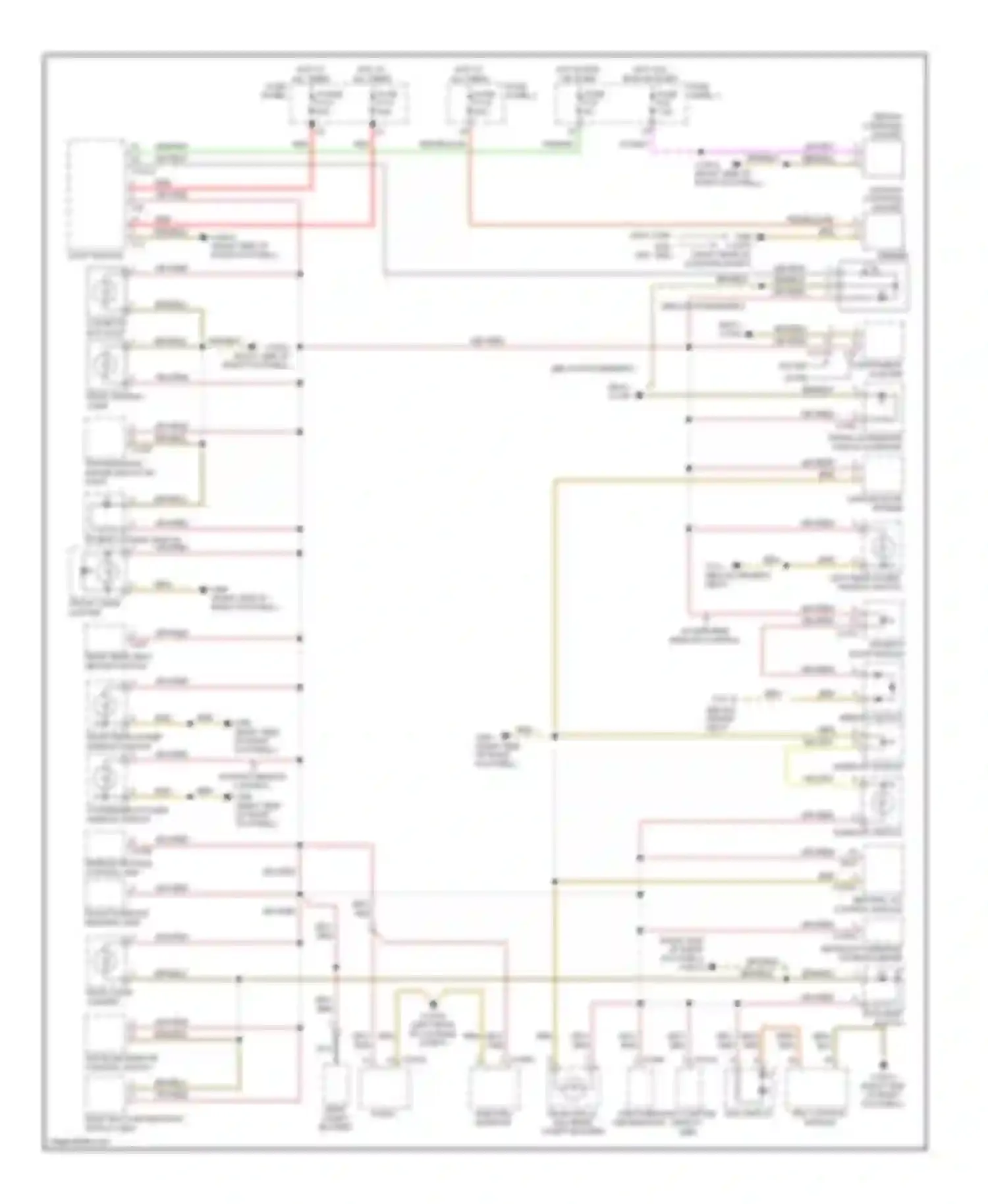 5 series BMW E39 facelift (2000-2004): Instrument illumination circuit