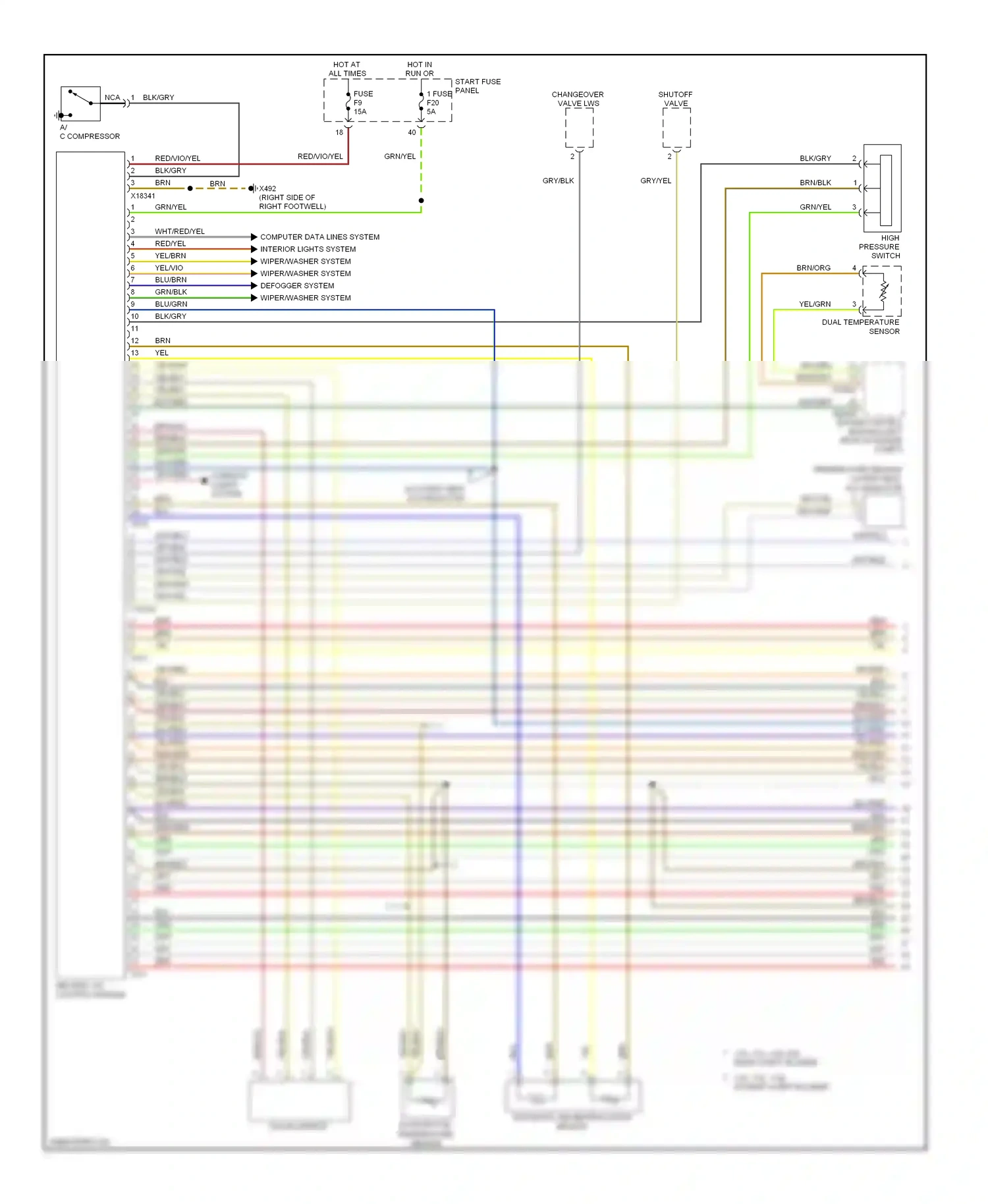 Wiring diagram blk for BMW 5 series E39 facelift (2000-2004) (5 of 74)