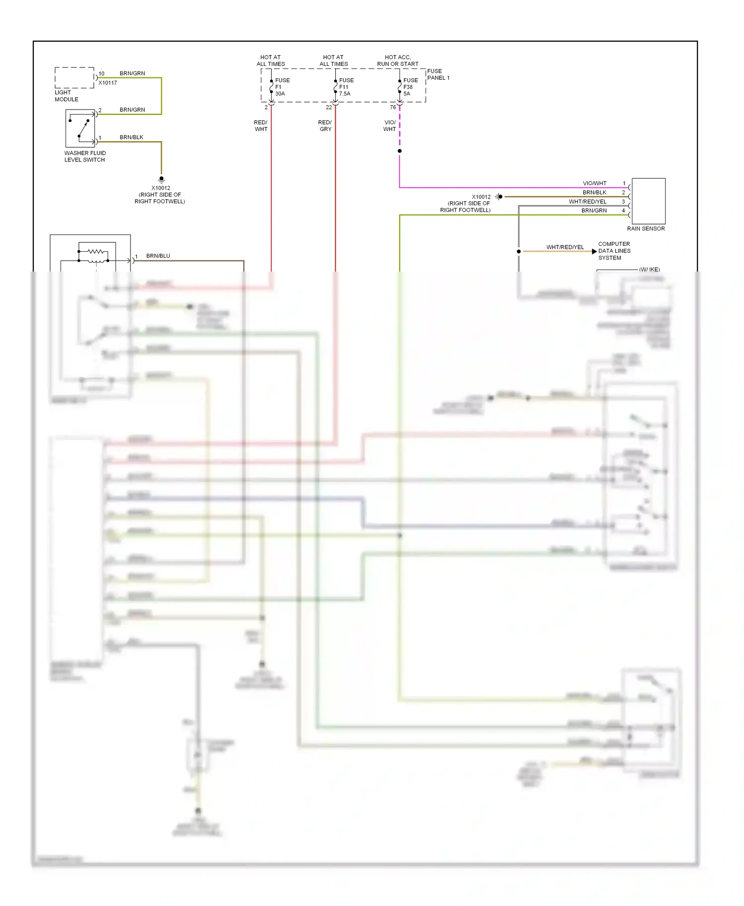 Wiring diagram blk/blu for BMW 5 series E39 facelift (2000-2004) (11 of 17)