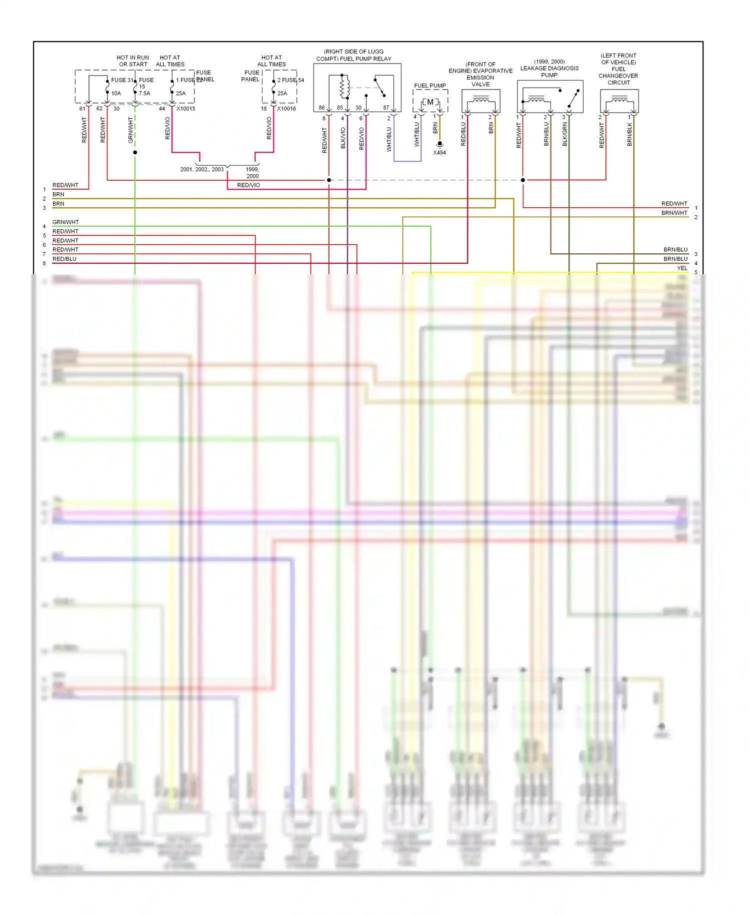 Wiring diagram blk/blu for BMW 5 series E39 facelift (2000-2004) (15 of 17)