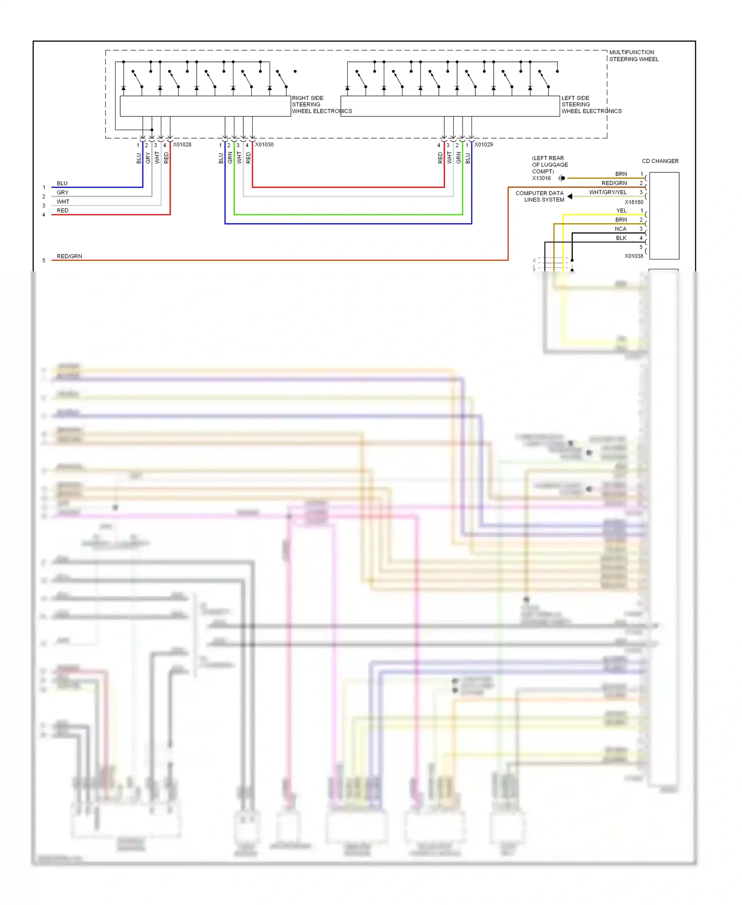 Wiring diagram blk/brn for BMW 5 series E39 facelift (2000-2004) (18 of 20)
