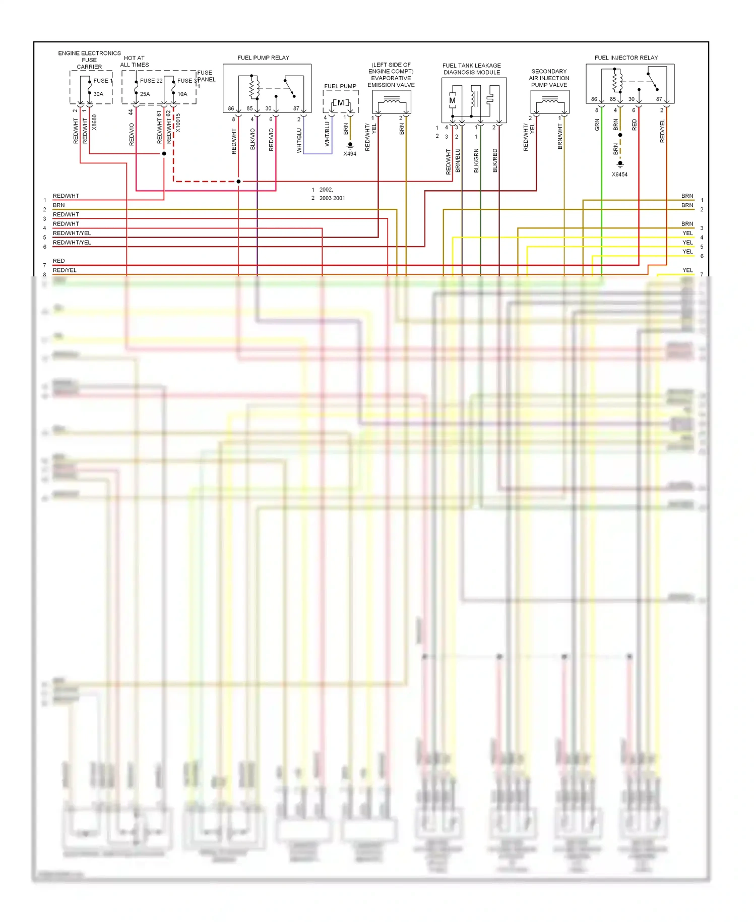 Wiring diagram blk/vio for BMW 5 series E39 facelift (2000-2004) (8 of 16)