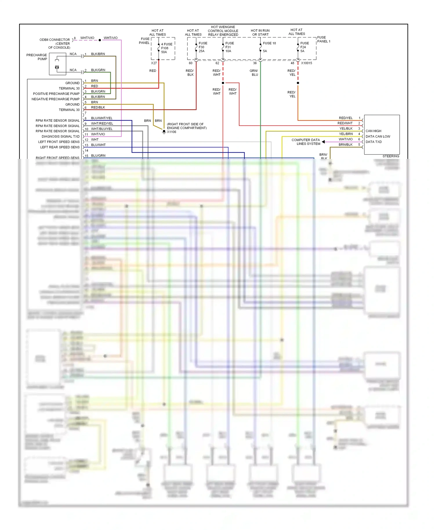 Wiring diagram blk/yel for BMW 5 series E39 facelift (2000-2004) (4 of 24)