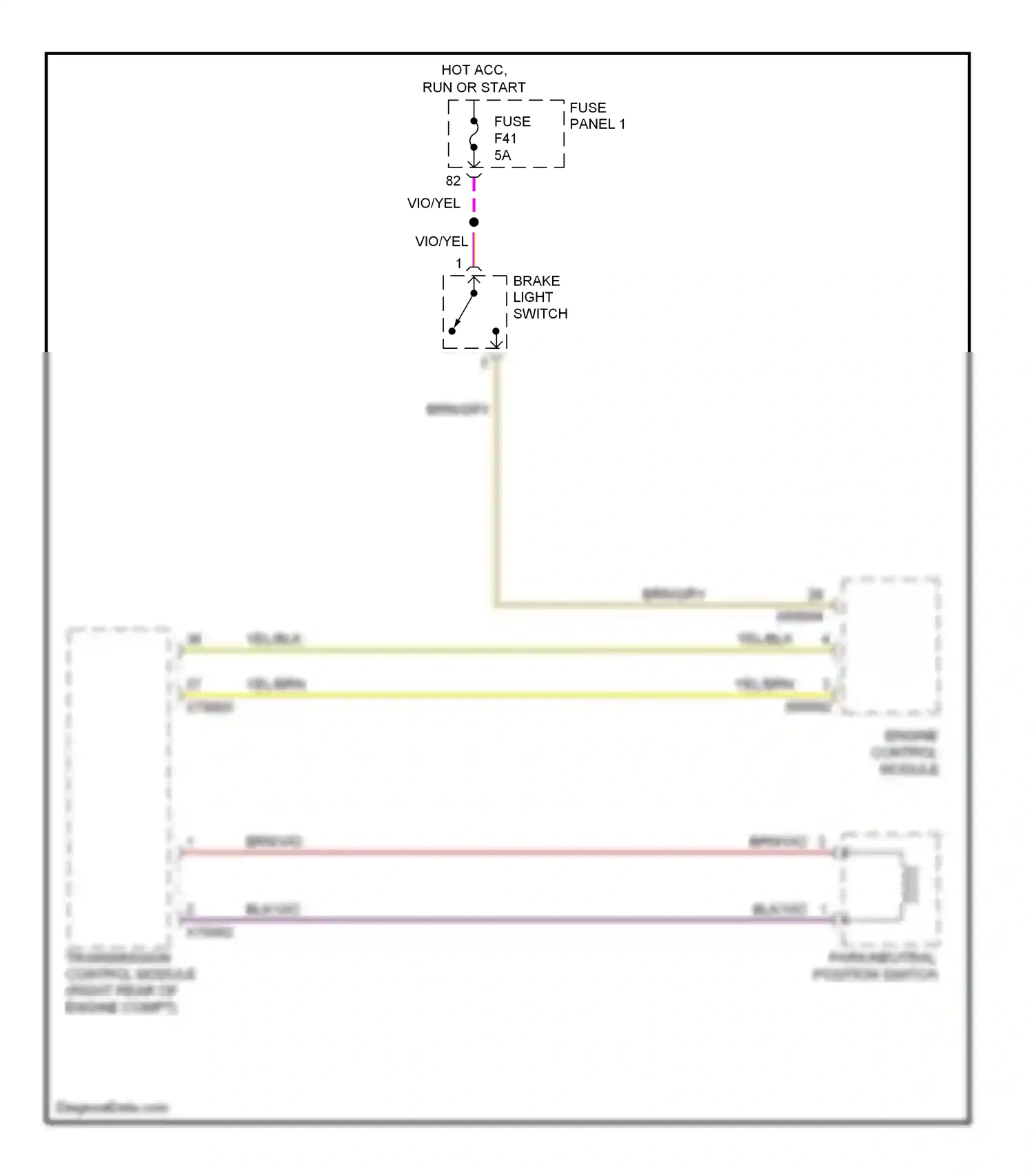Wiring diagram brn/gry for BMW 5 series E39 facelift (2000-2004) (11 of 16)