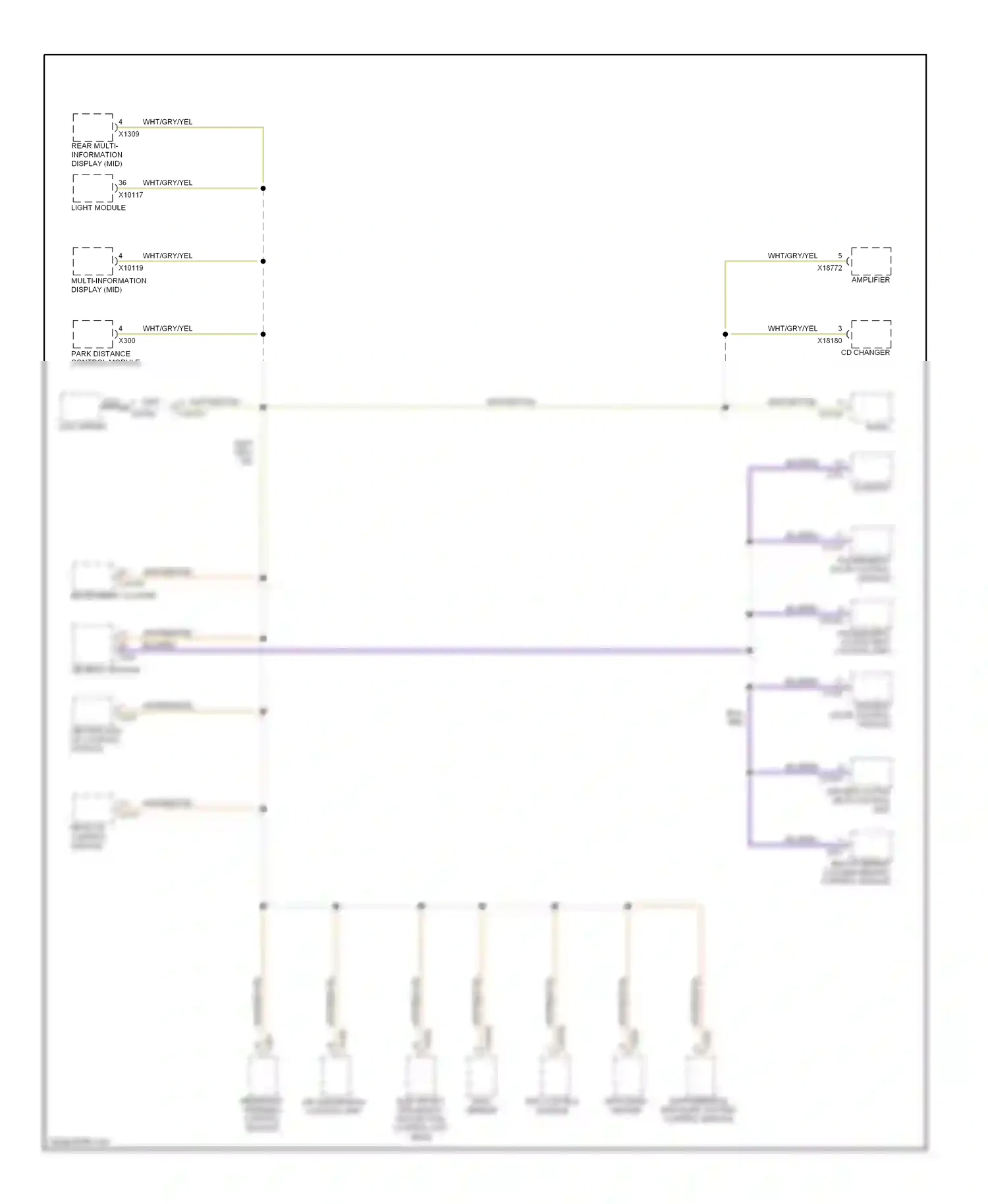Wiring diagram cd changer for BMW 5 series E39 facelift (2000-2004) (3 of 10)