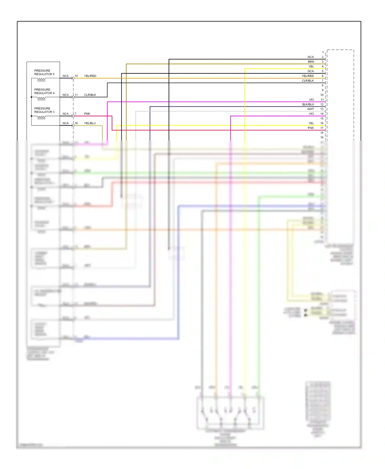 Wiring diagram clr/blk for BMW 5 series E39 facelift (2000-2004) (3 of 3)