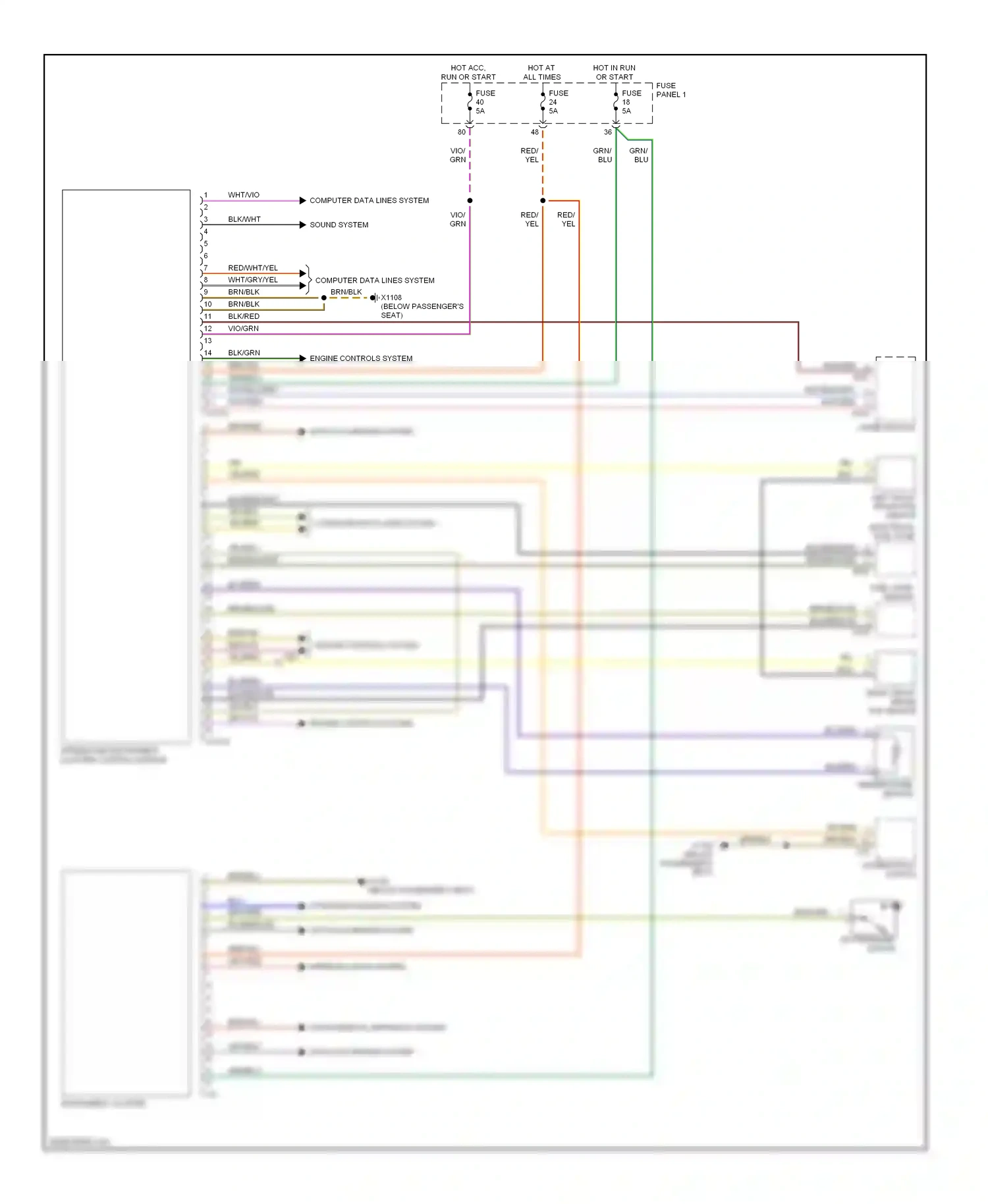 Wiring diagram fuel level sensor ii for BMW 5 series E39 facelift (2000-2004) (1 of 3)