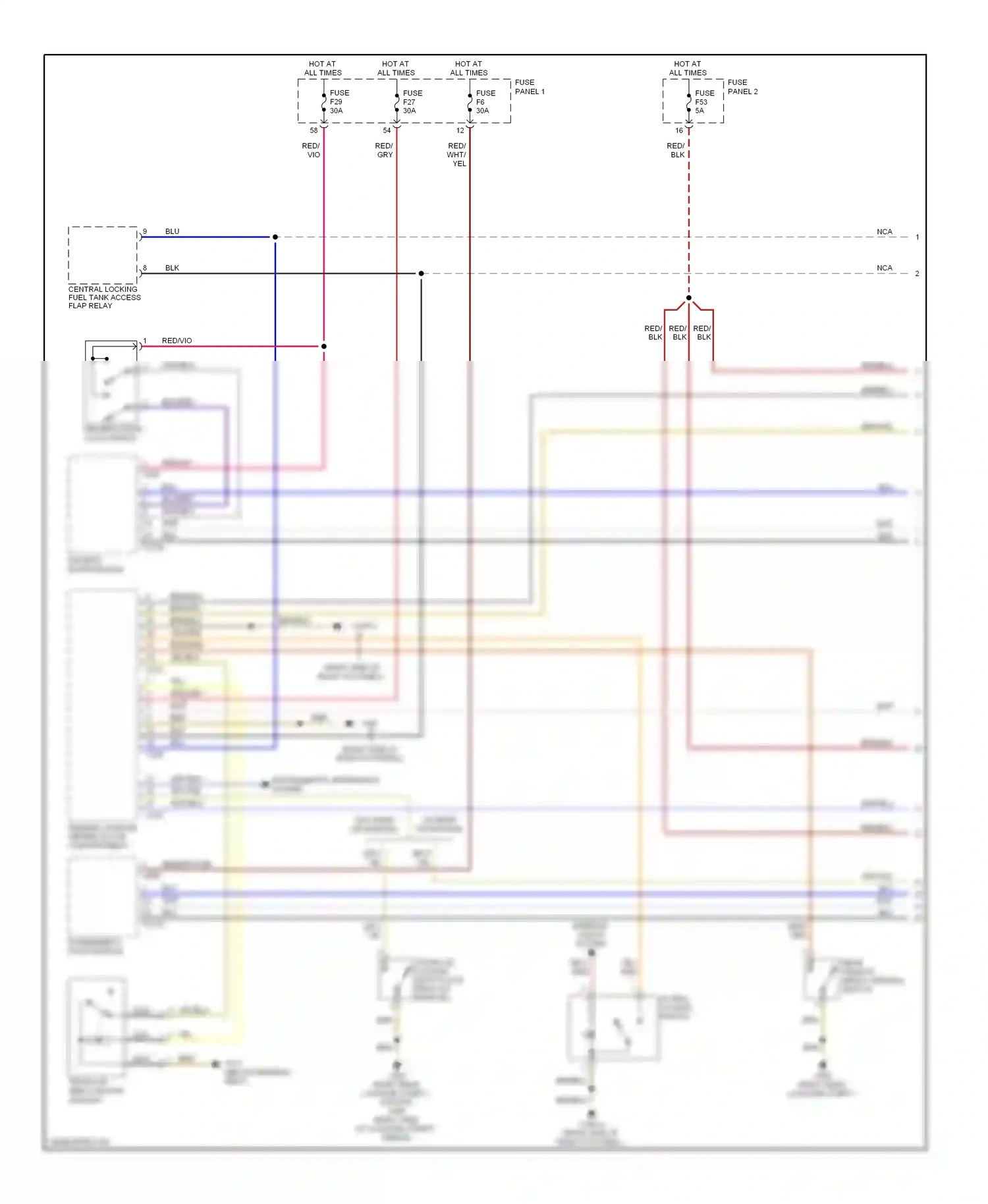 Wiring diagram gry/blu for BMW 5 series E39 facelift (2000-2004) (3 of 5)